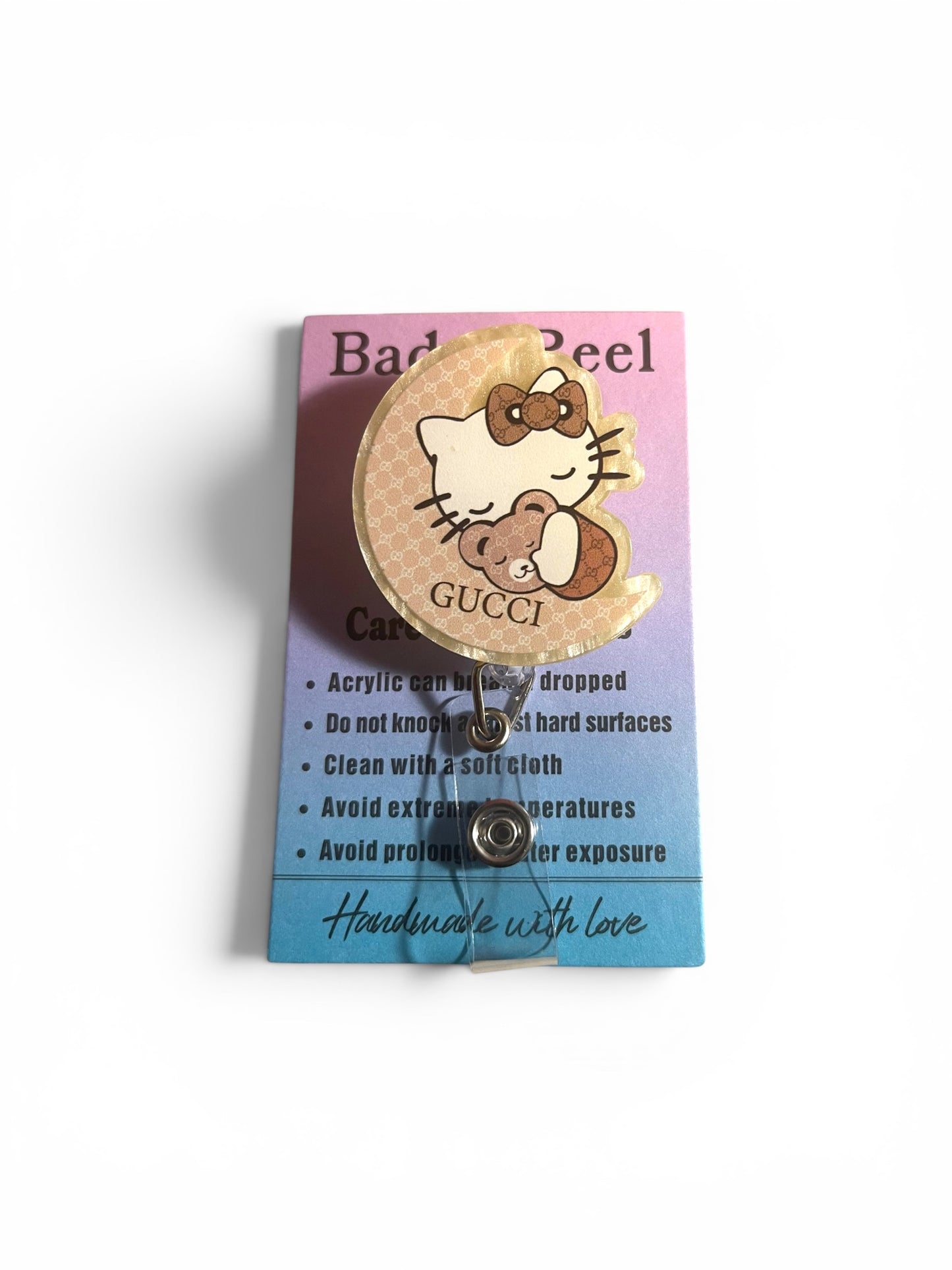 Hello Kitty Gucci Badge Reel