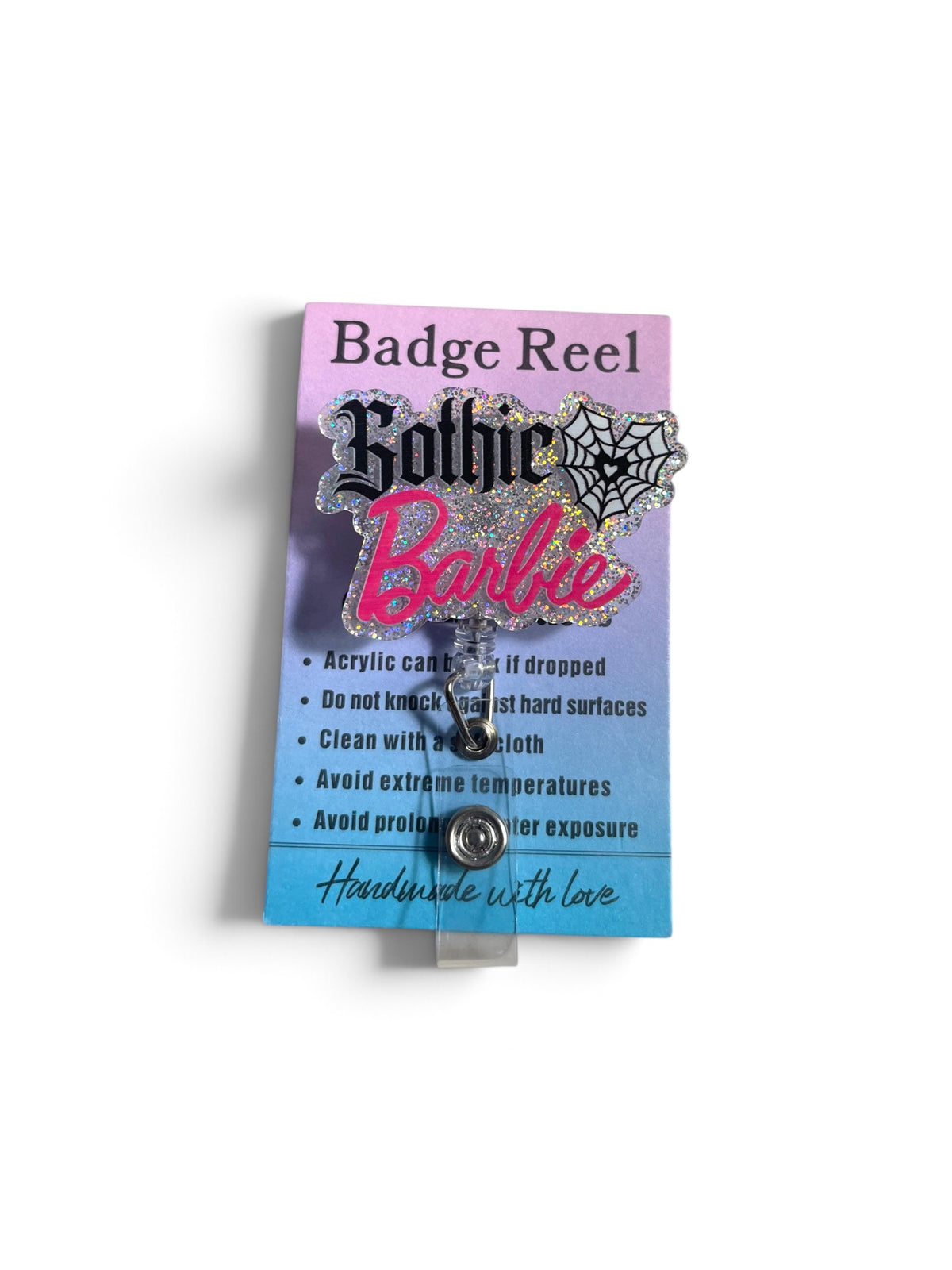 Gothic Barbie Badge Reel