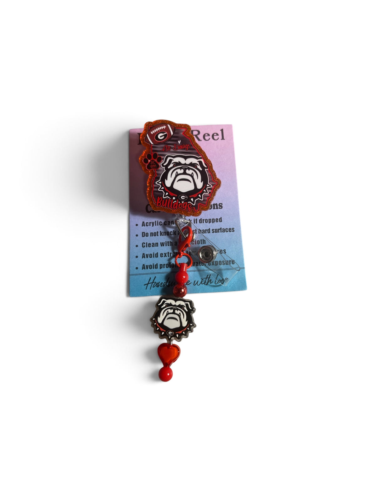Georgia Bulldog Badge Reel