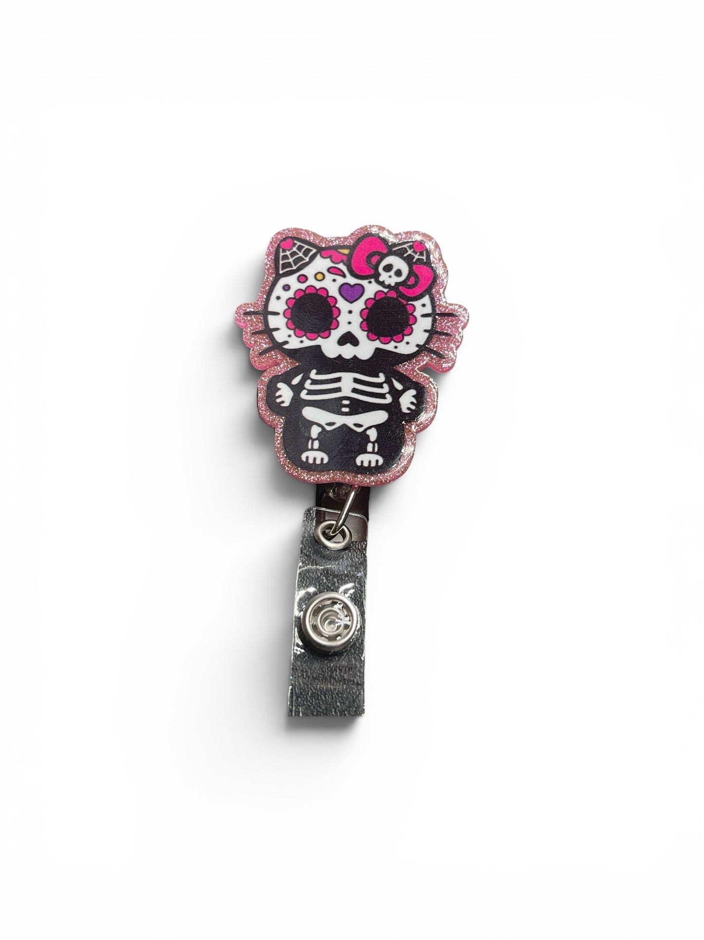 Hello Kitty Sugar Skull Badge Reel