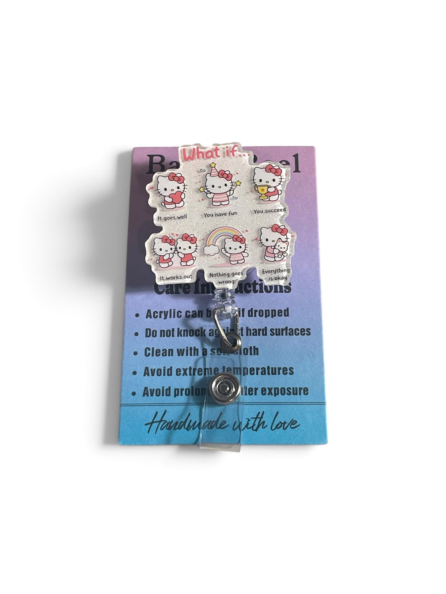 Hello Kitty Strawberry Badge Reel