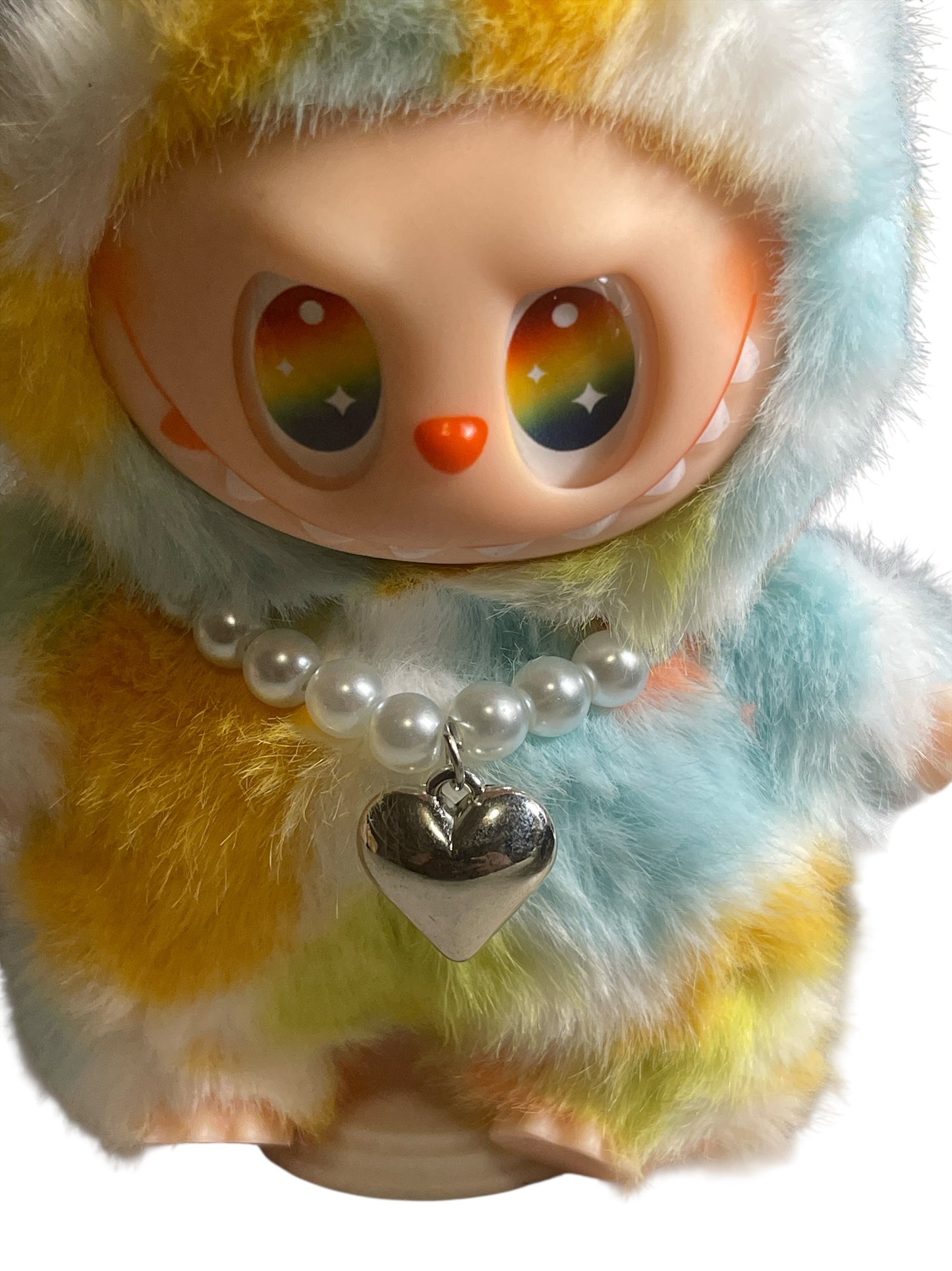 Multi-Color Labubu/Lafufu Keychain with Necklace