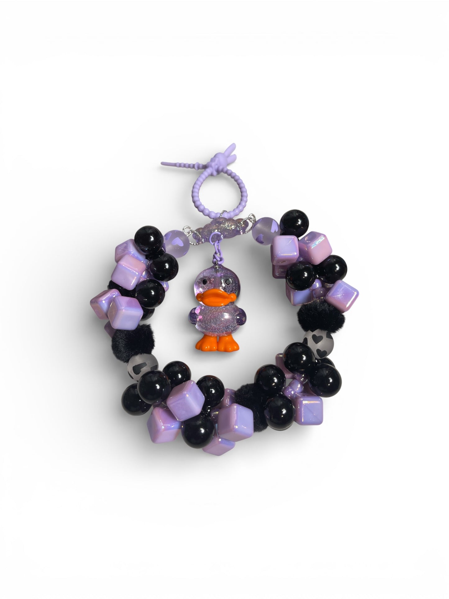 Purple Duck Rearview Mirror Hanger