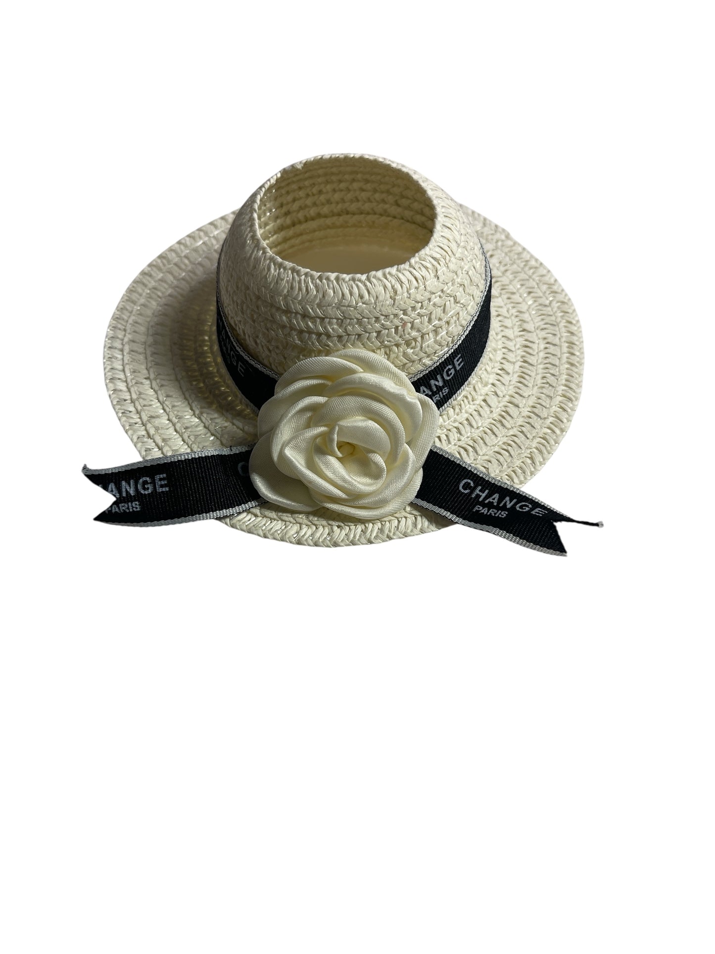 Labubu Black and White Dress with White Hat, Necklace and Luxury Pirse