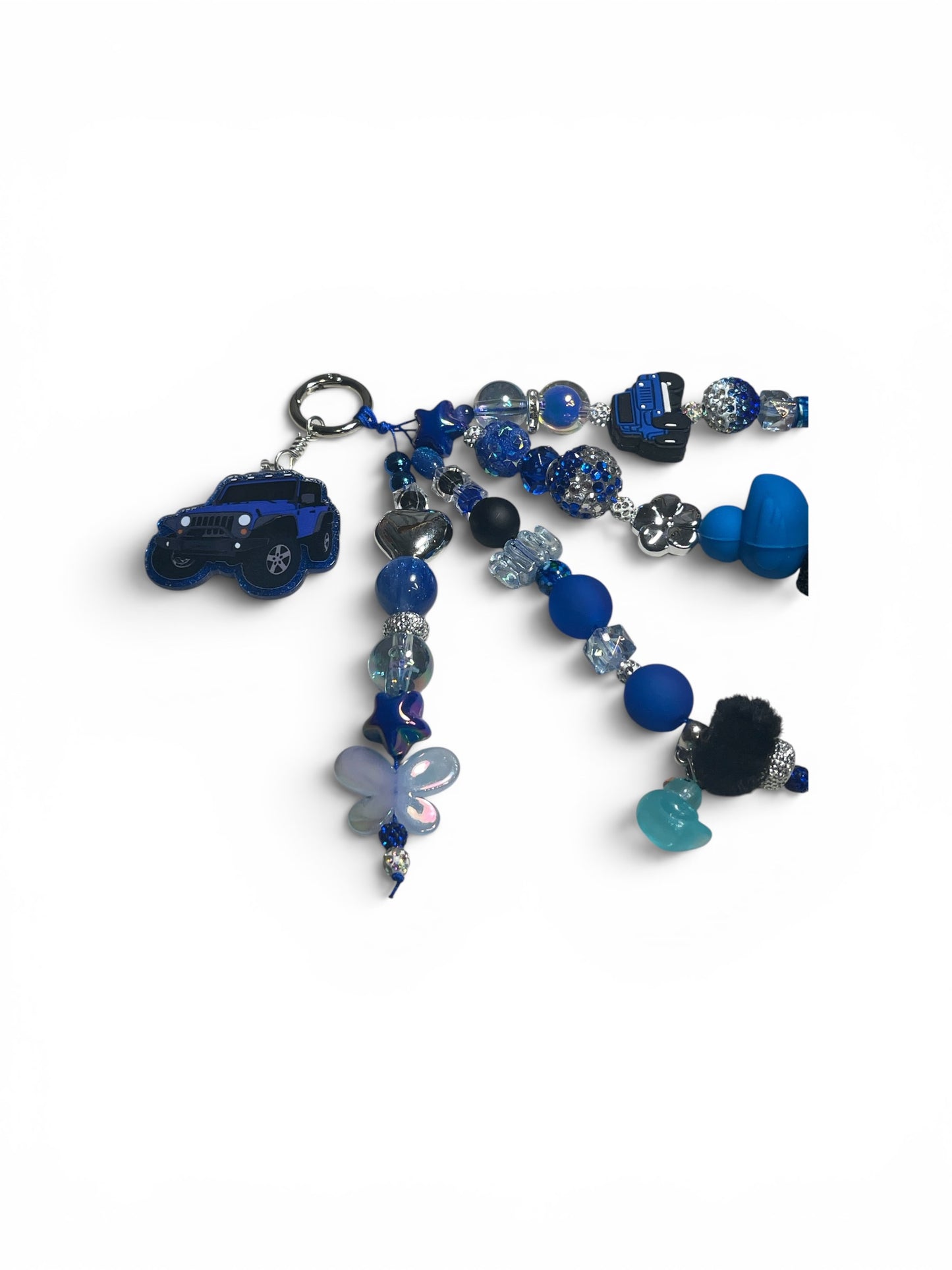 Jeep Blue and Black Bag Charm