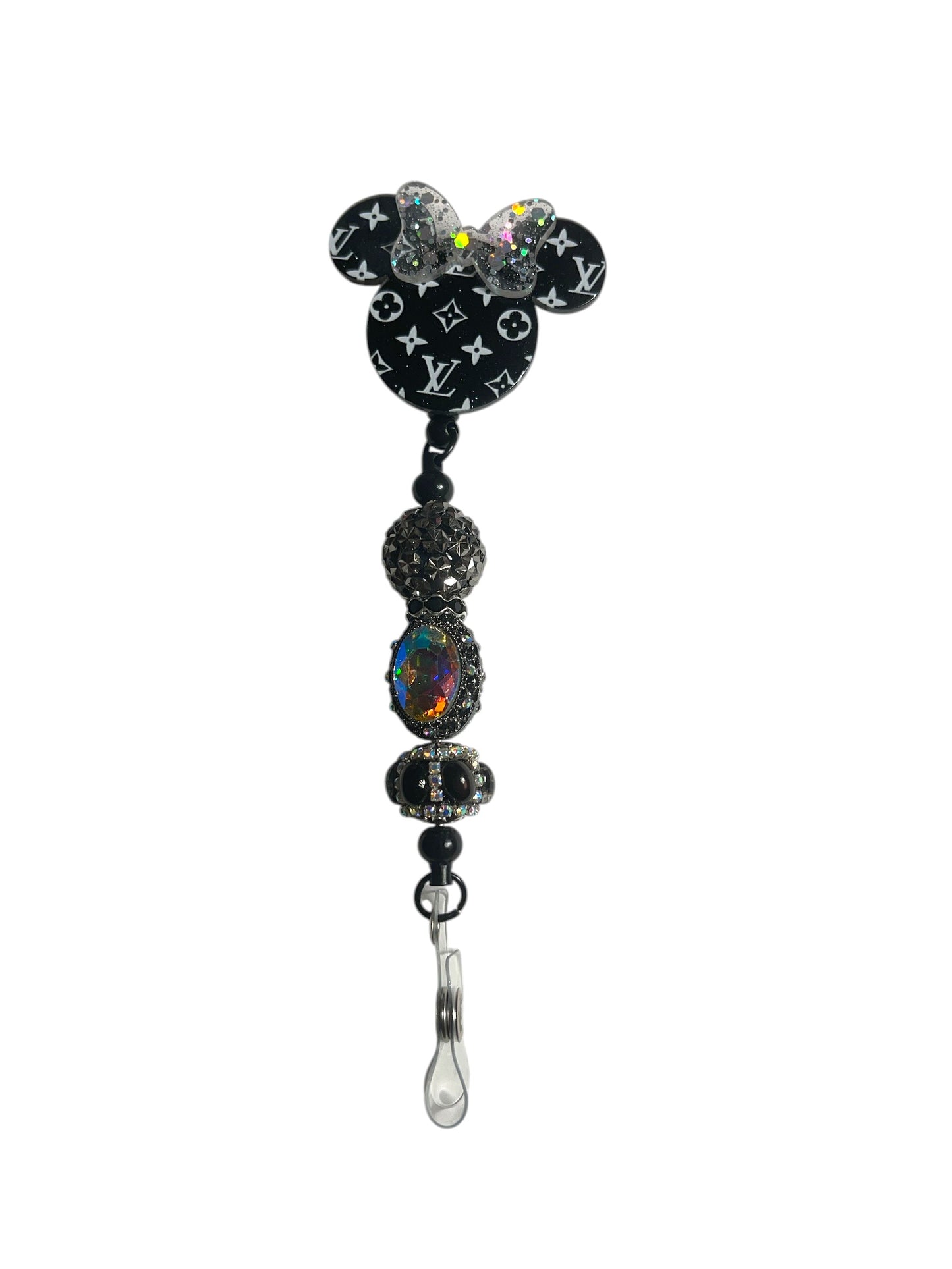 Black Mouse Badge Reel