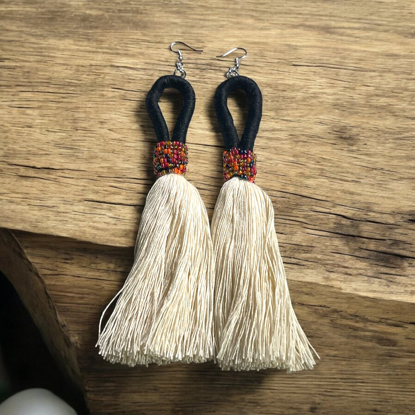 Tassel Beaded Earrings