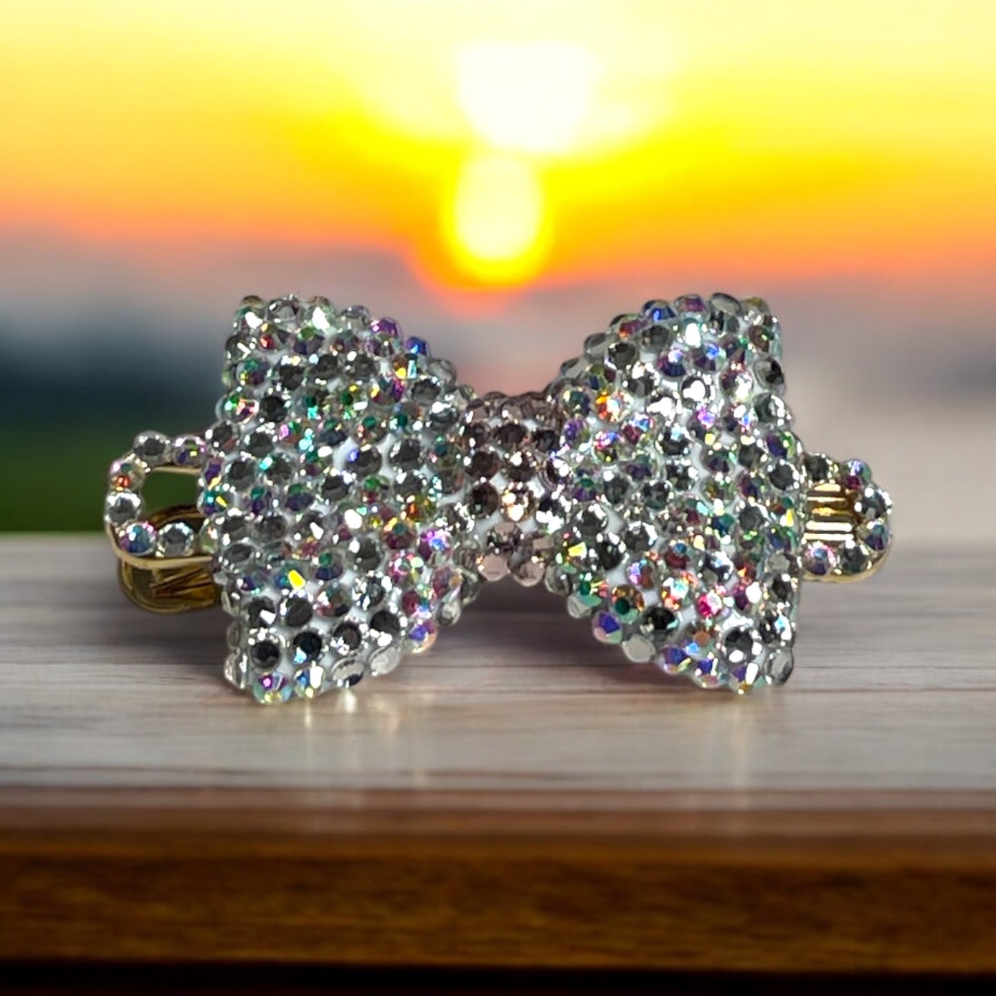 Rhinestone Blinged Hair Clips