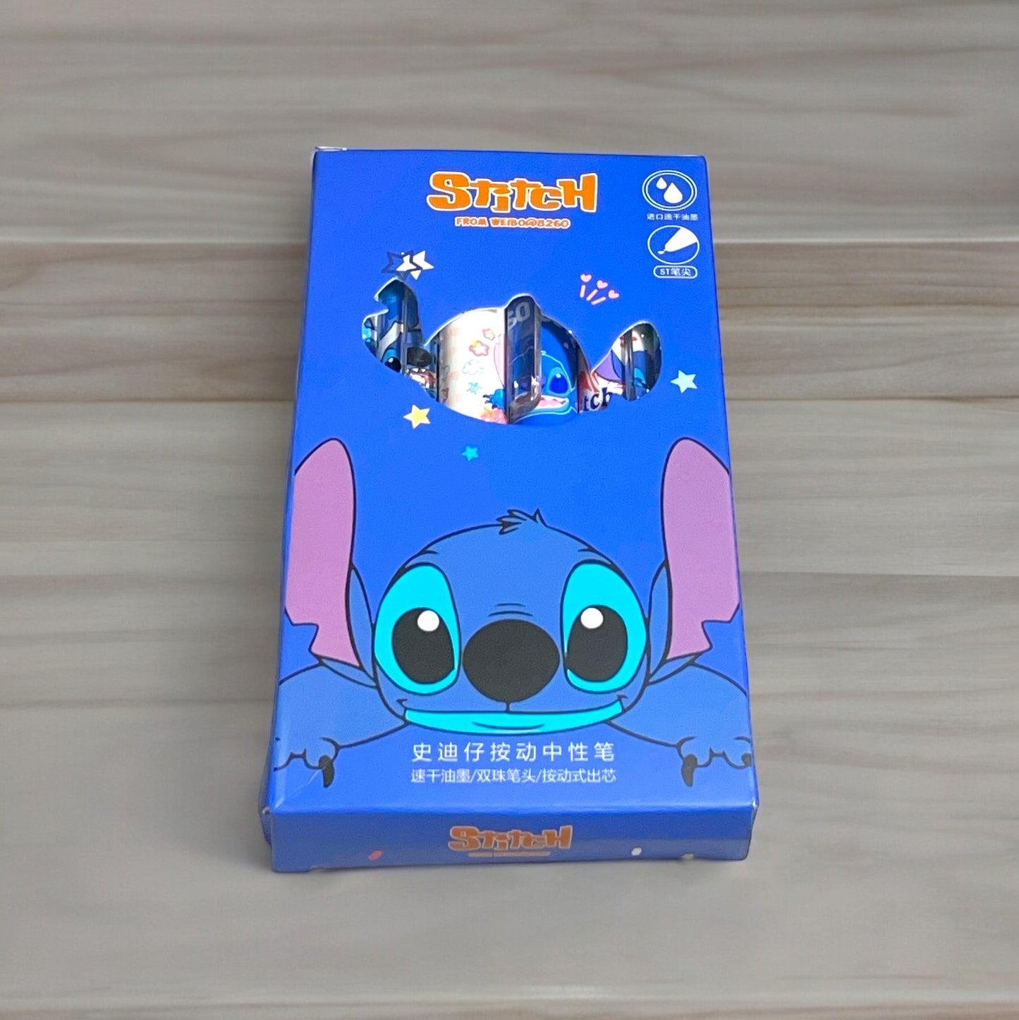 A Set of Blue Alien Pens in Box