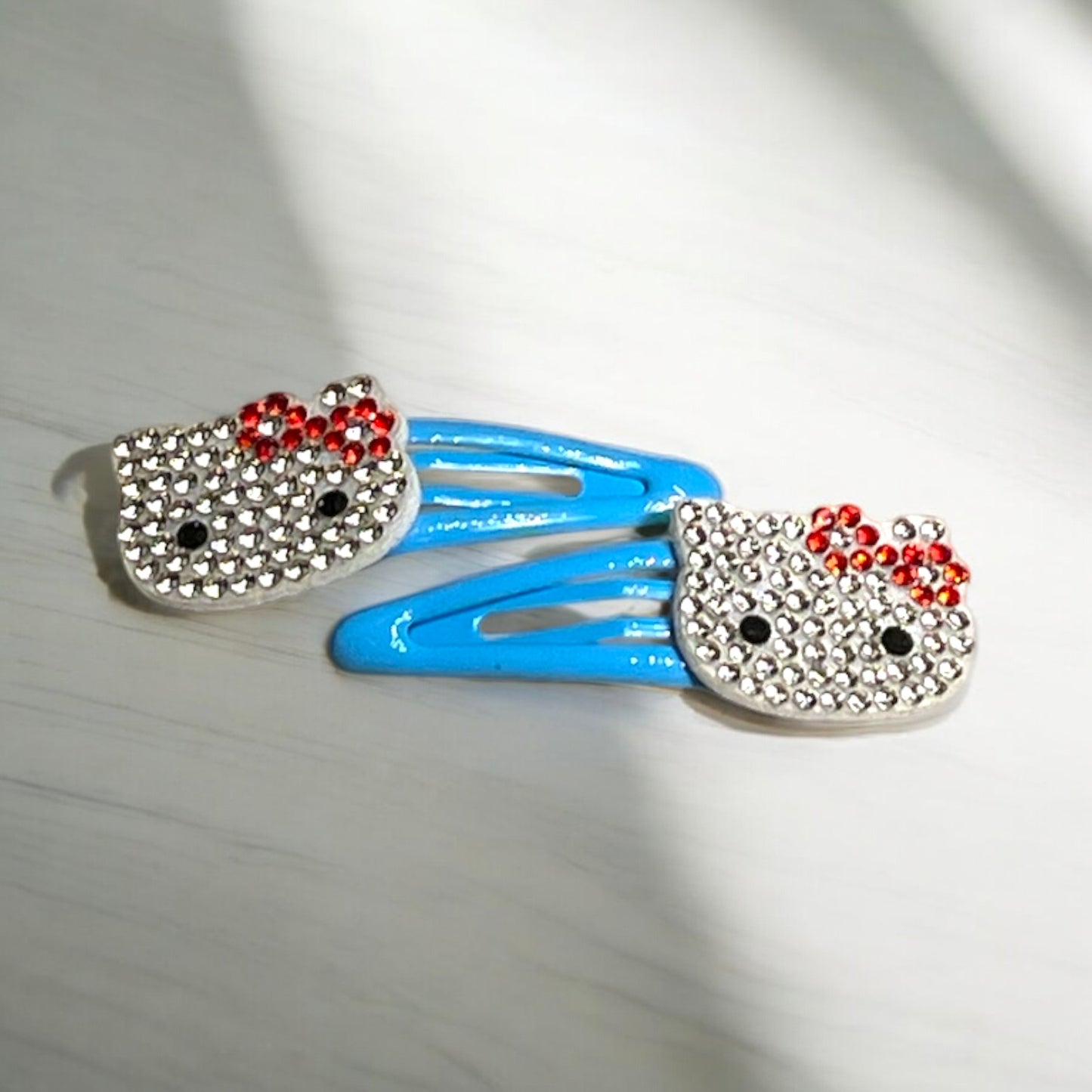 Hair Clips with Kitty Design