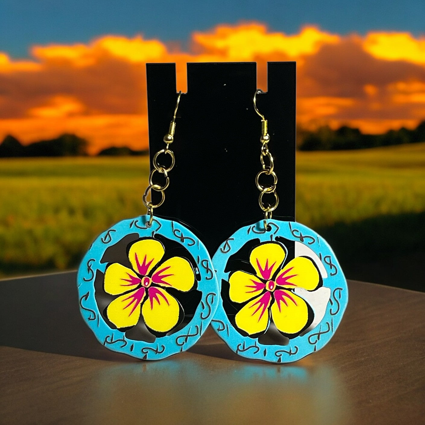 Beautiful Flower Earrings