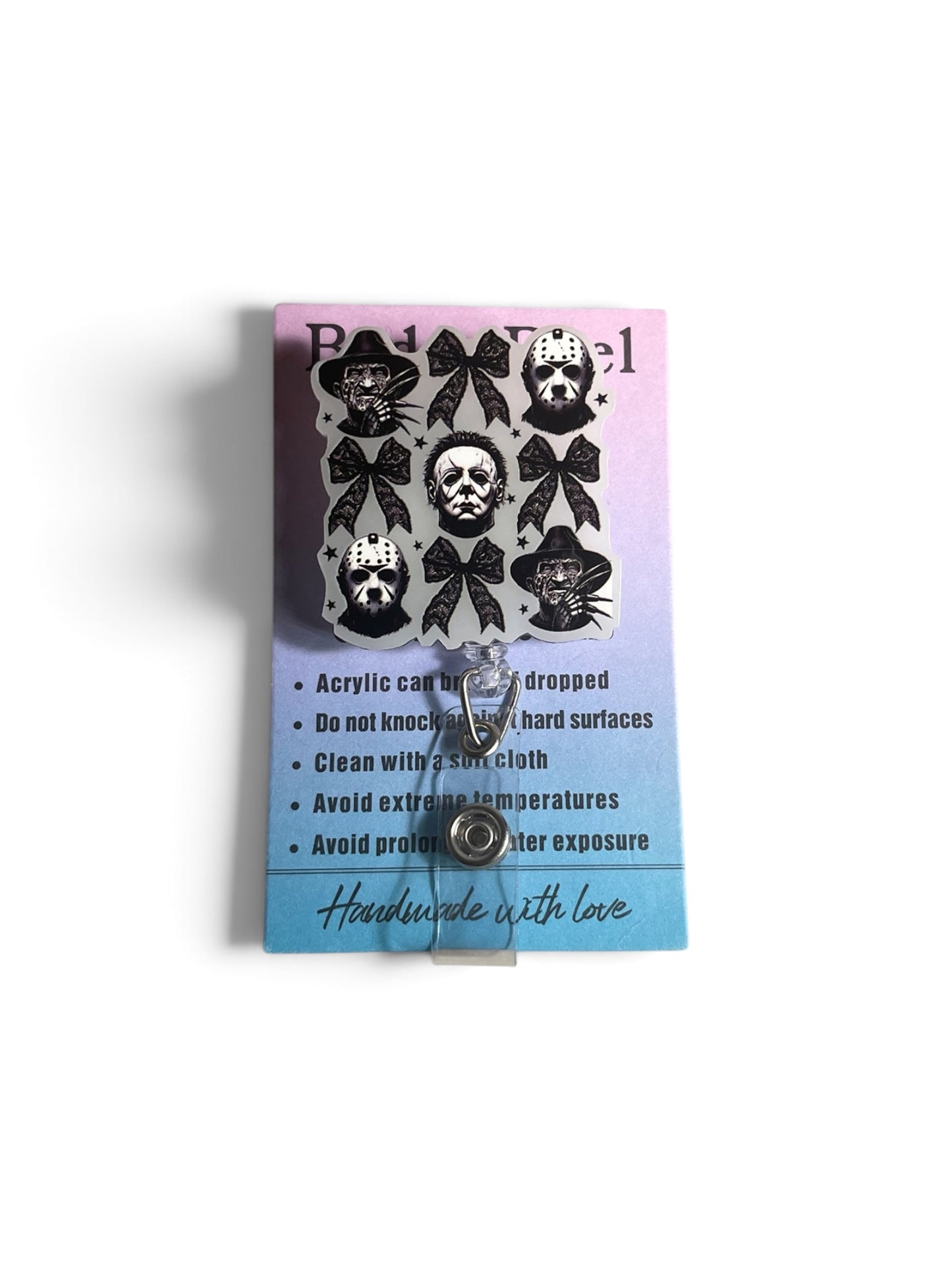 Halloween Horror Glow in the Dark Badge Reel