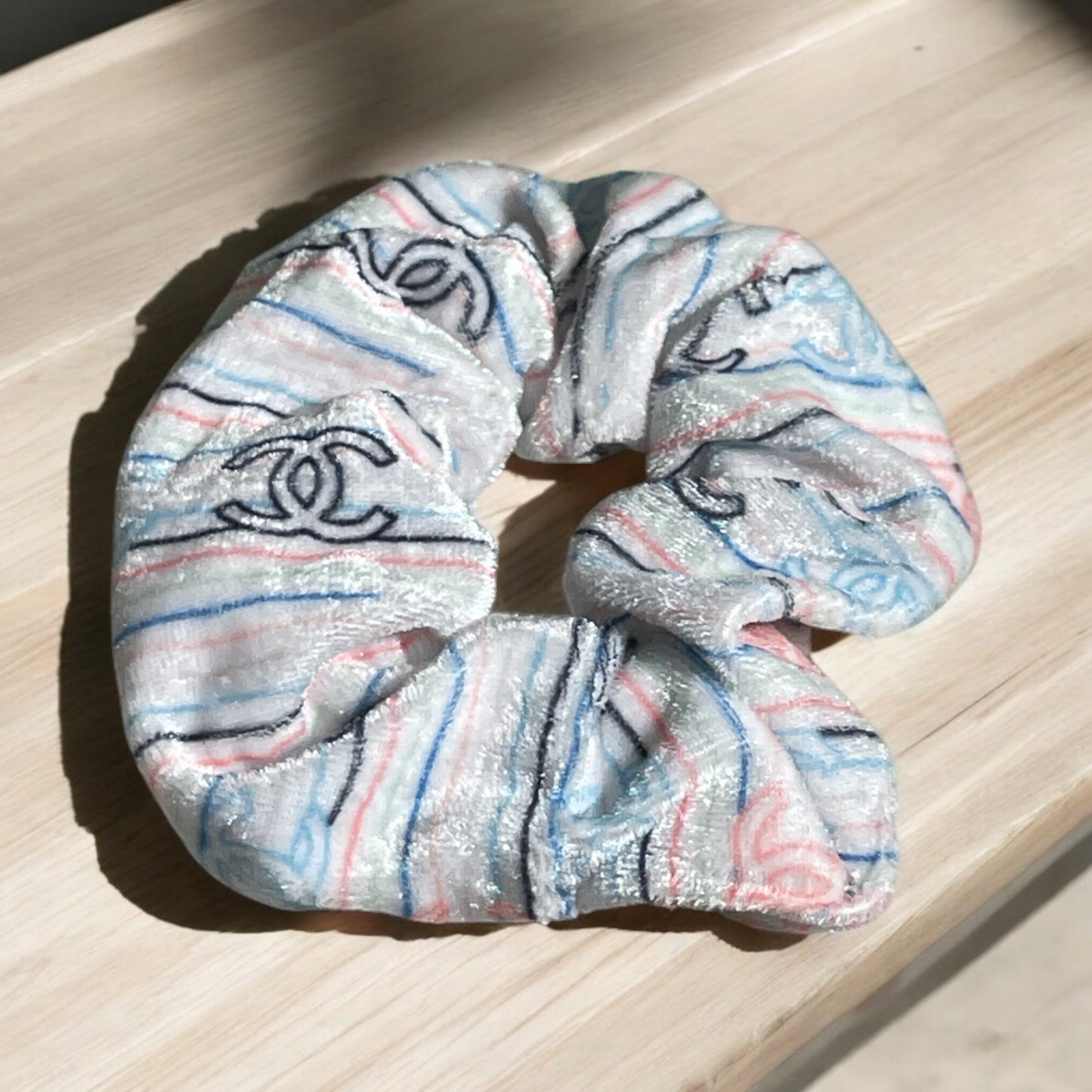 Multi-Color CC Fashion Fluffy Scrunchie