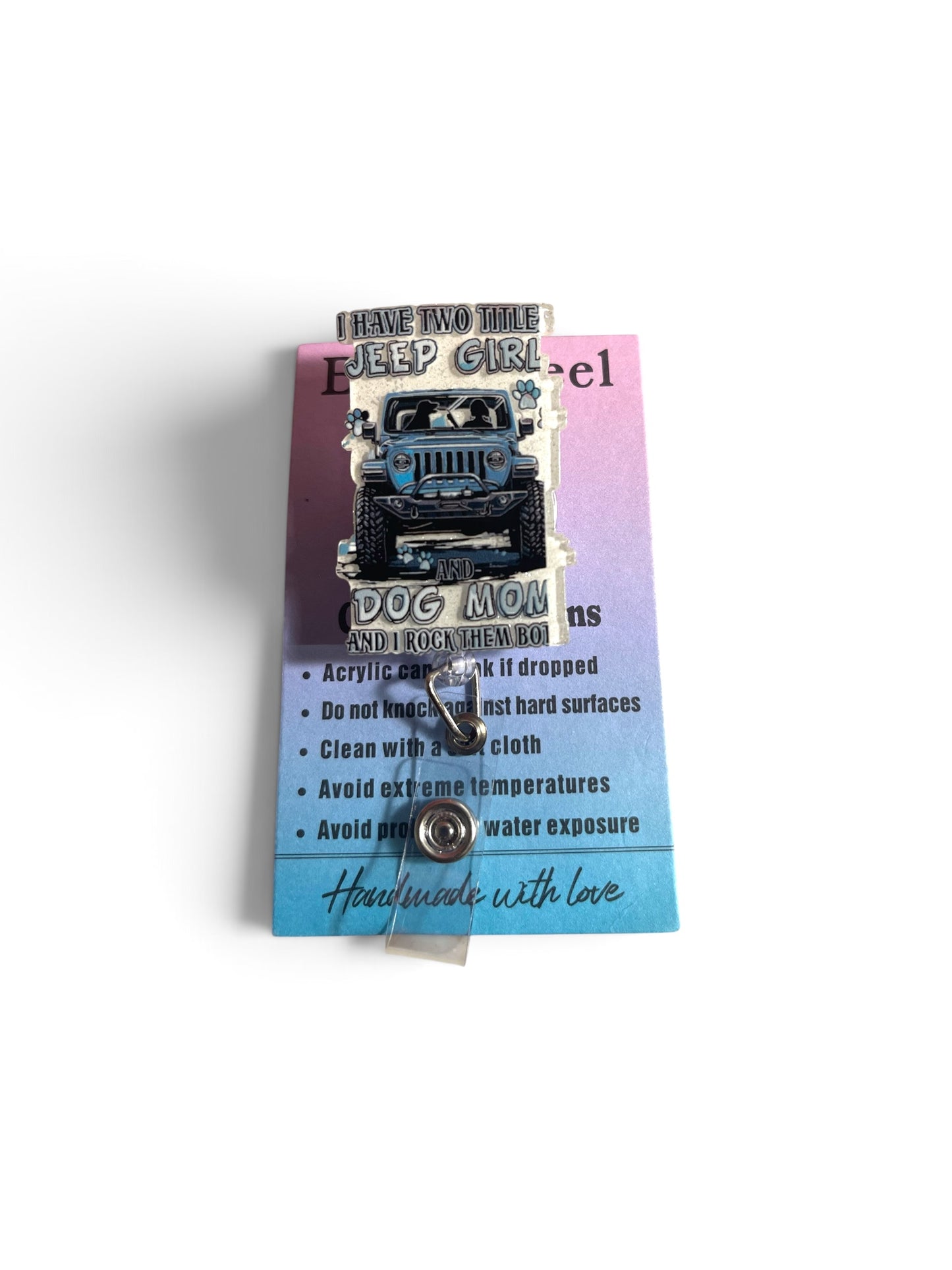 Jeep and Dog Mama Badge Reel