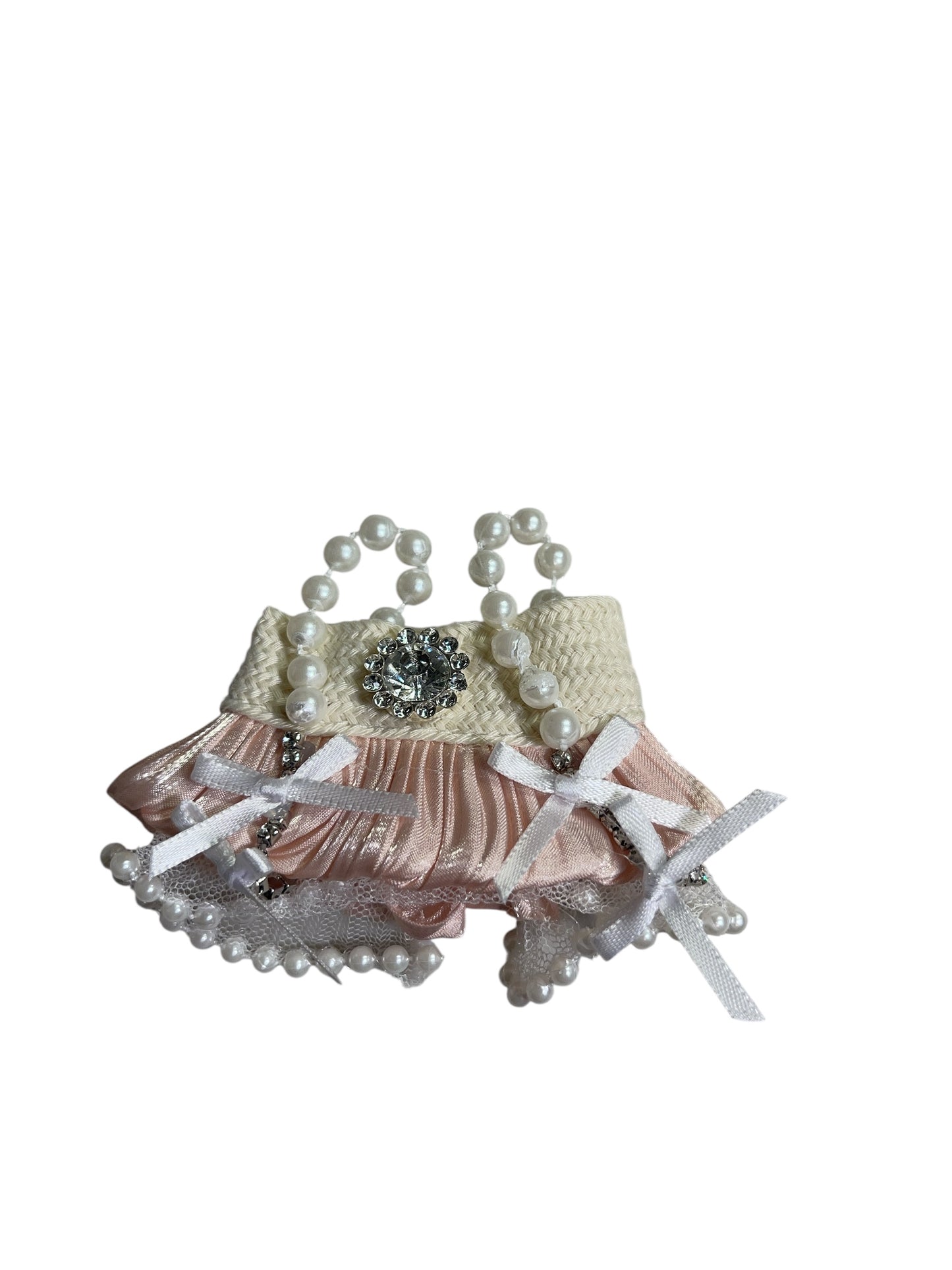 Labubu Pink Pearl Dress with Accessories