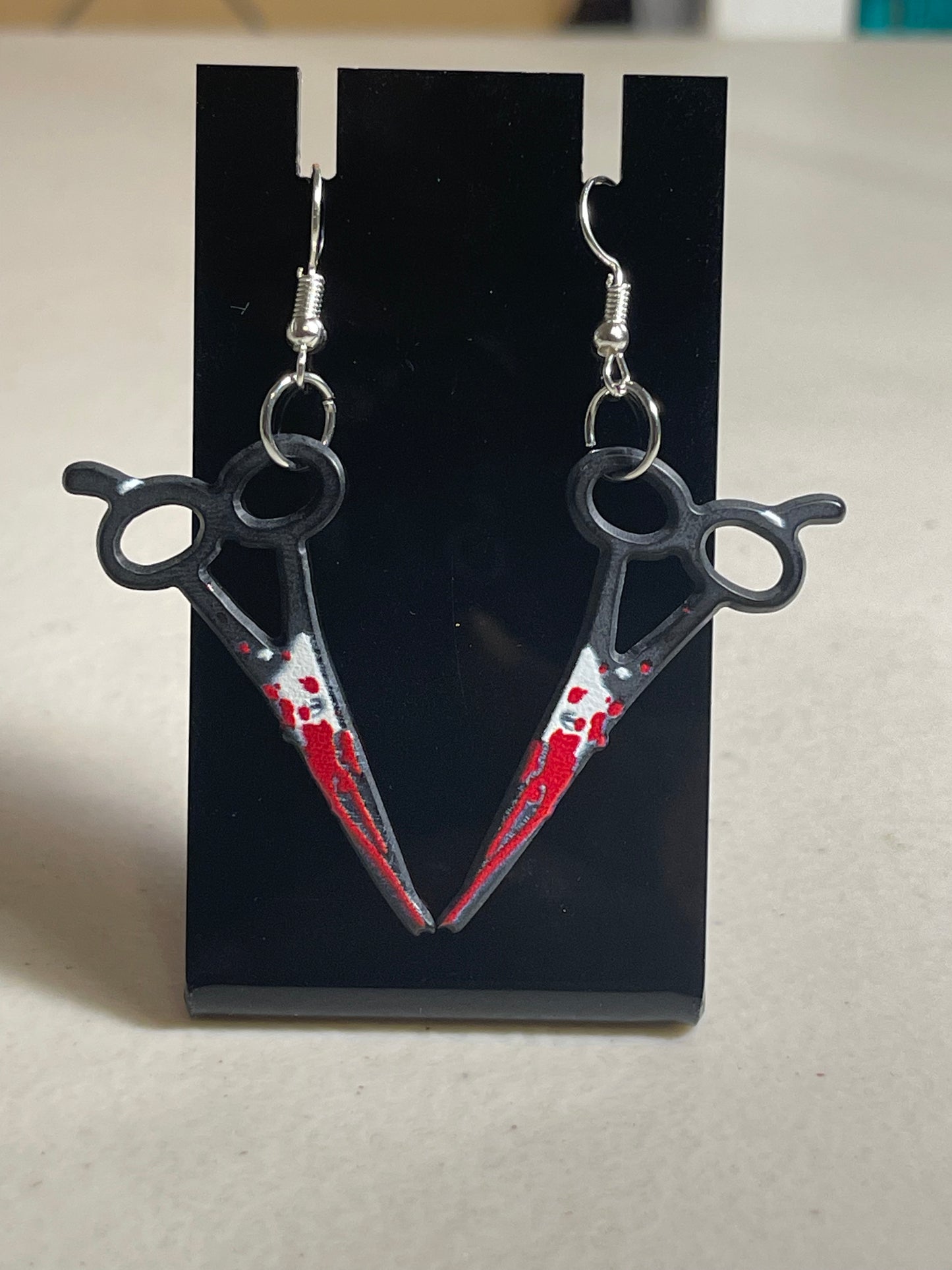 Halloween and Gothic Scissor Earrings