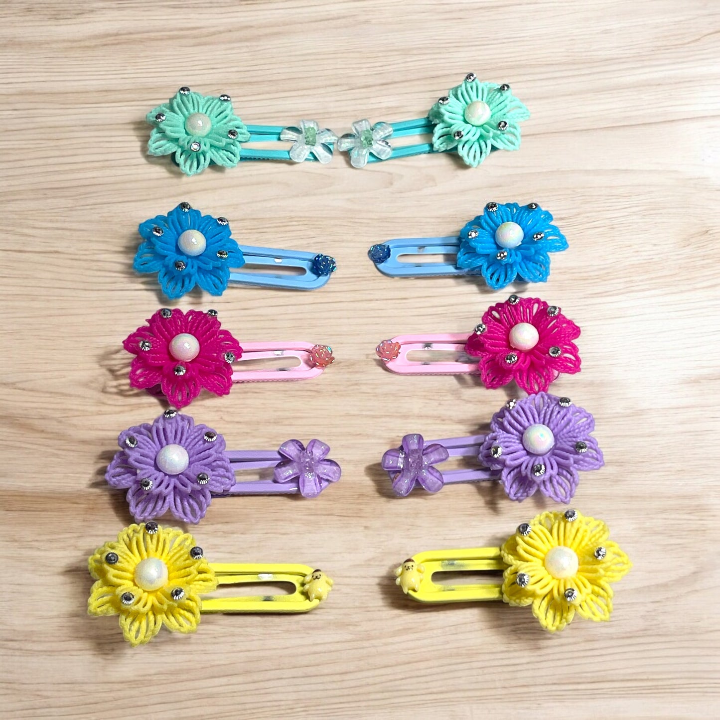 Flower Hair Clips