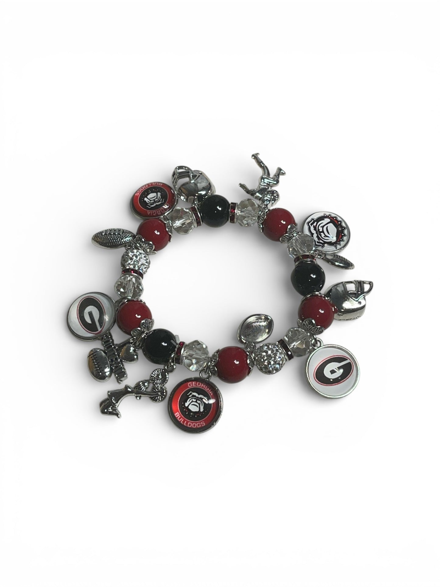 Georgia Bulldog Charm Bracelet