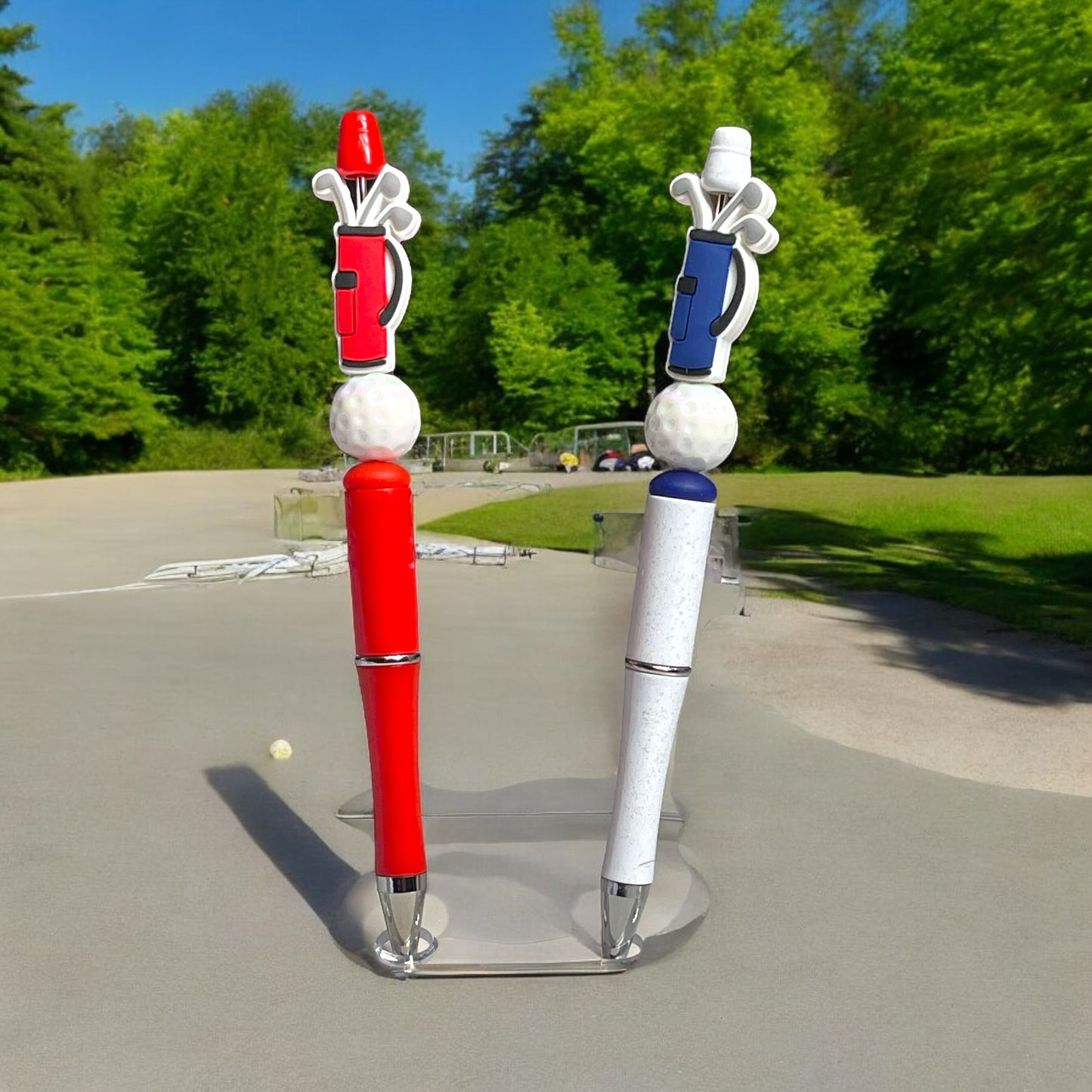 Golf Cart and Golf Club Pens
