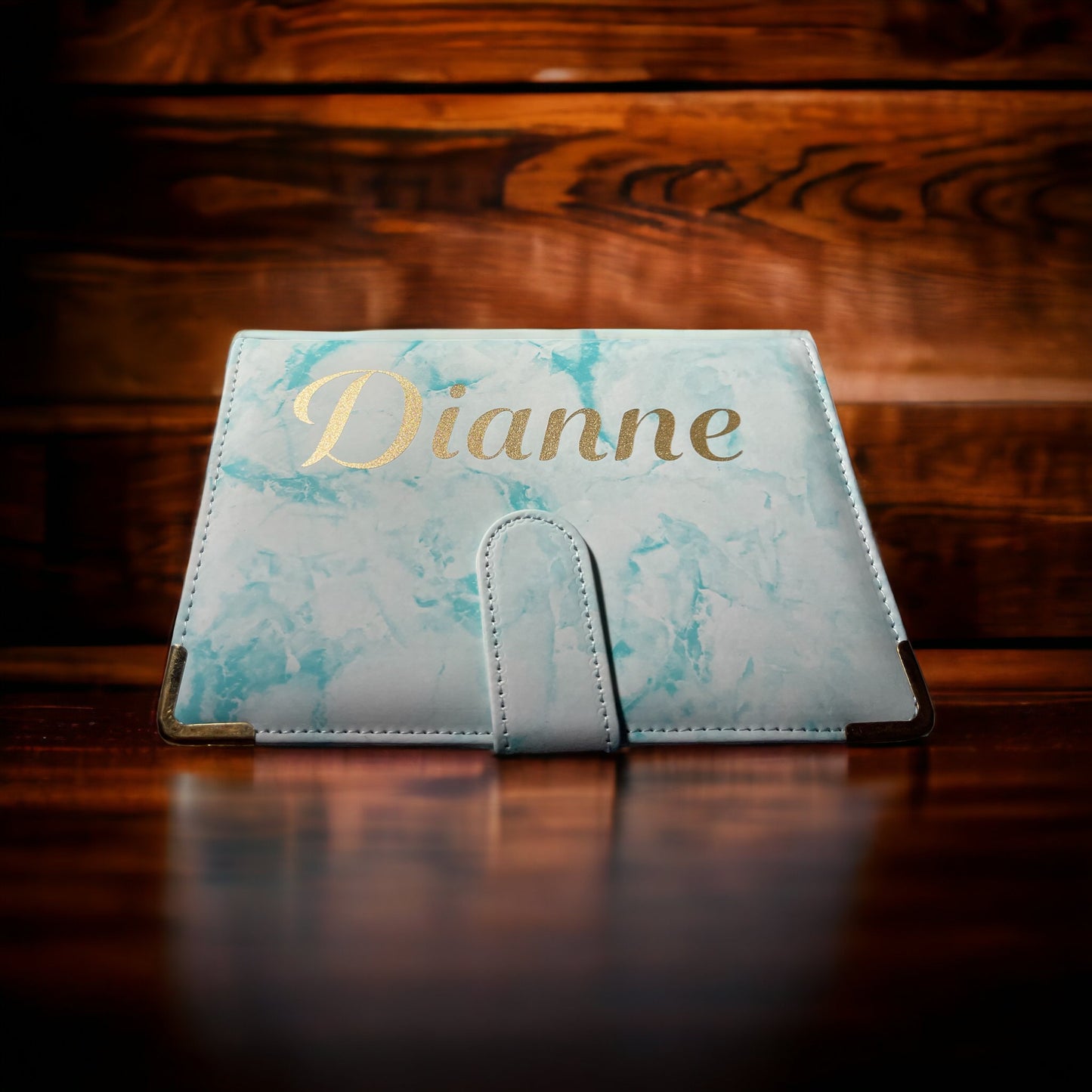 Green Marble Monthly Planner and Budget Binder A6.