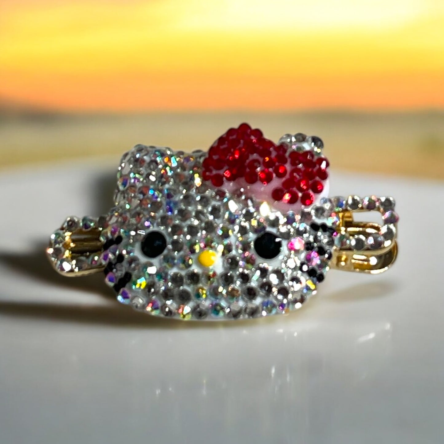 Rhinestone Blinged Hair Clips