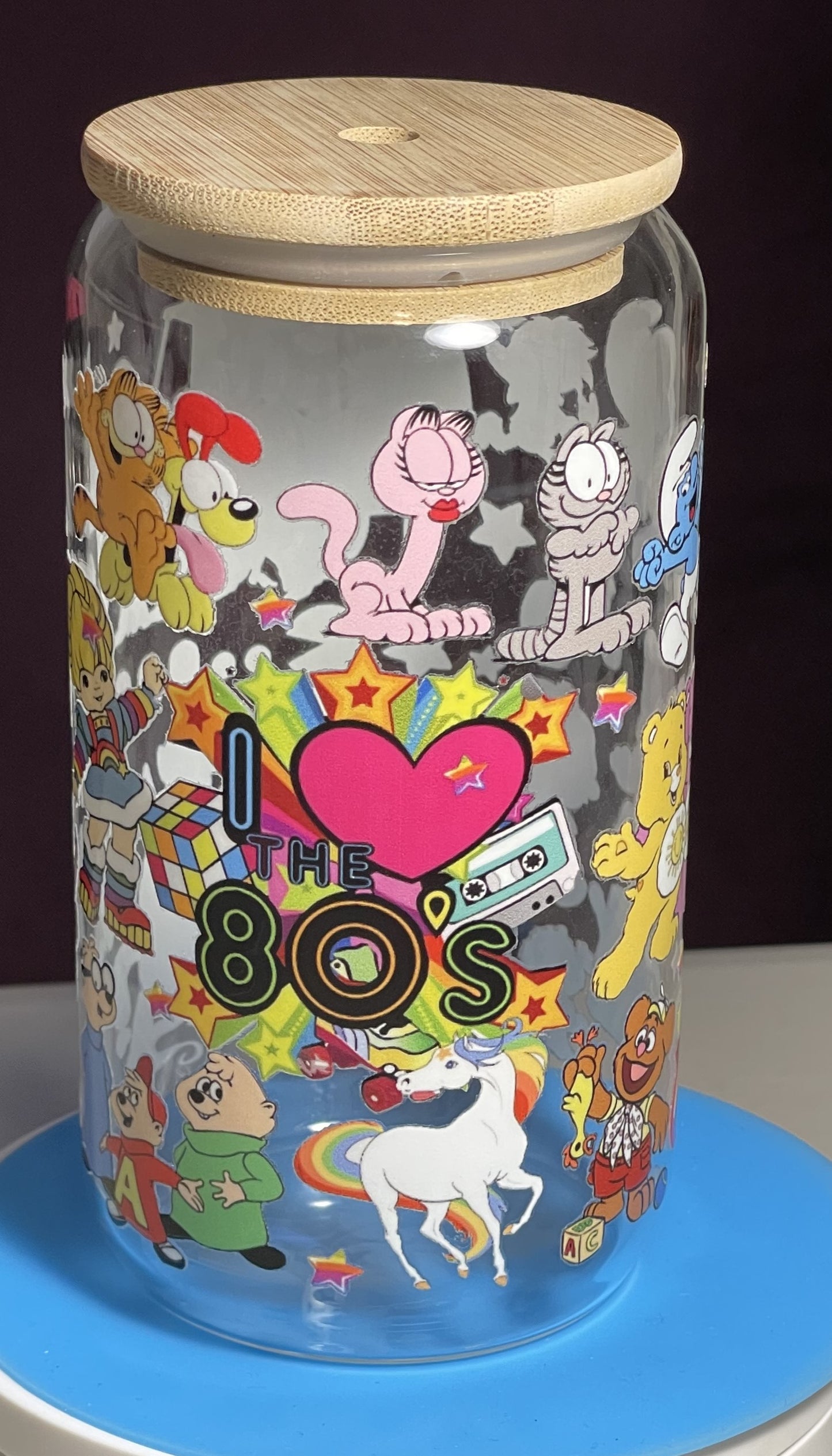 I love the 80's 16oz Glass Cup