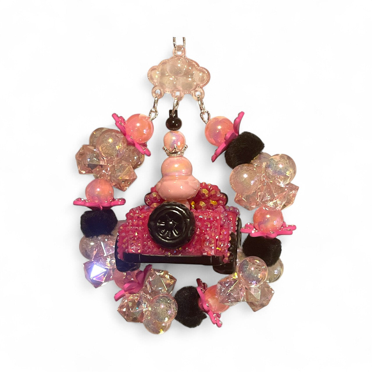 Pink and Black Bling Jeep Duck Hanger