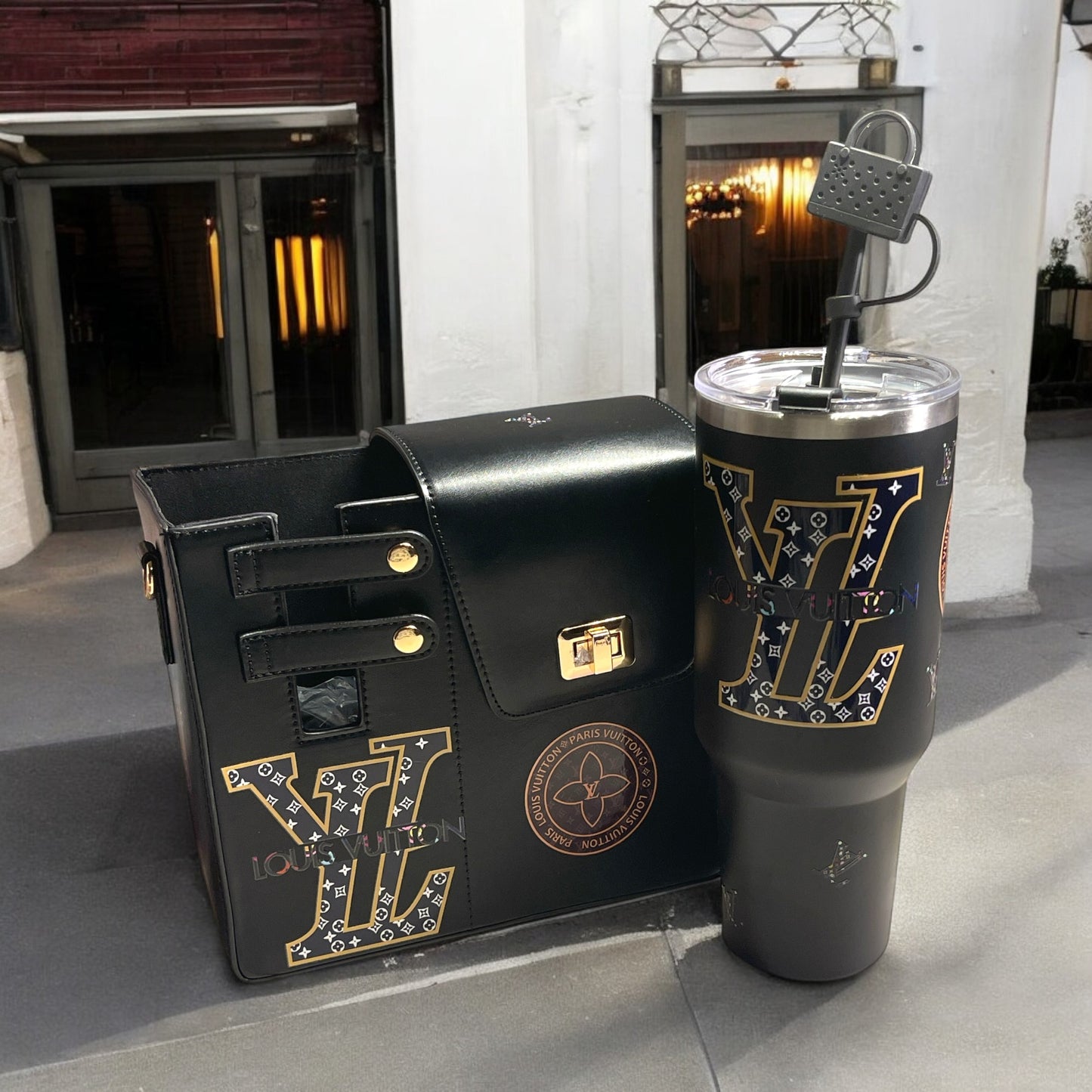 LV Purse/ Cup Bag with Matching Cup Included