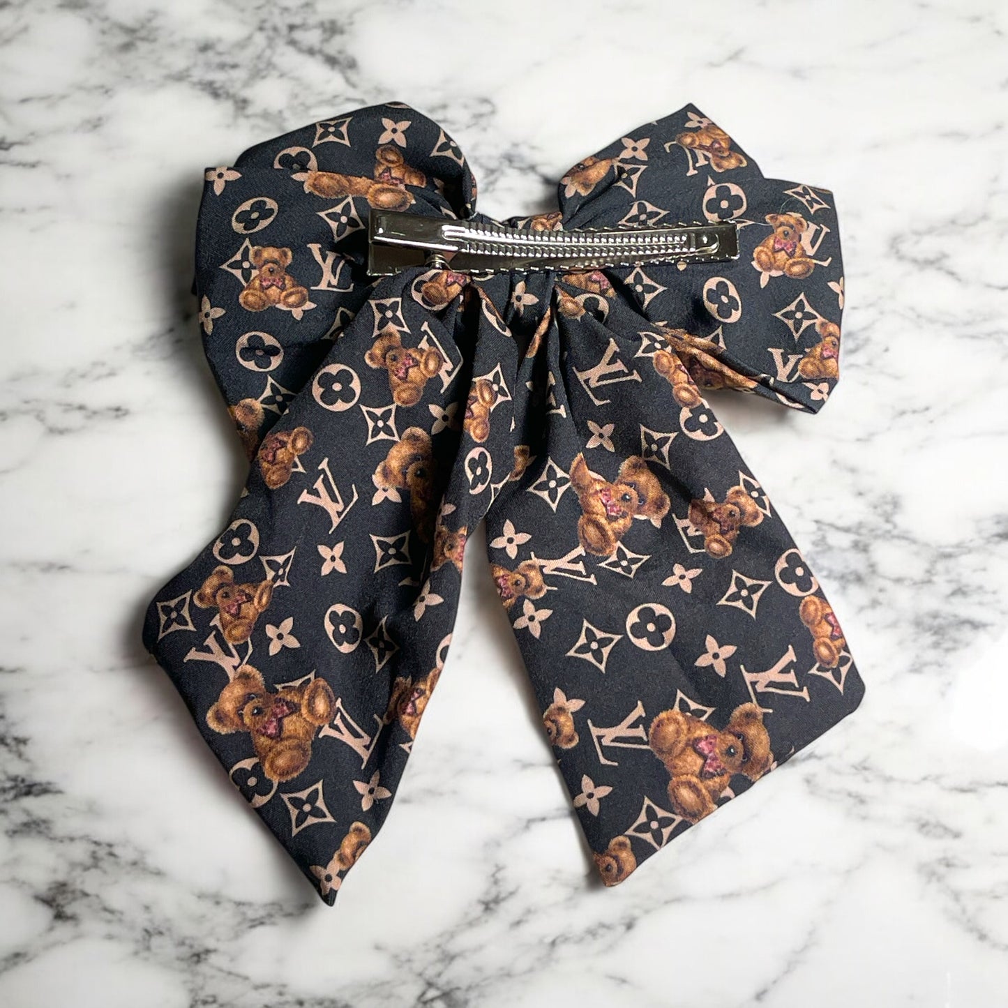 LV Bear Fashion Hairbow Clip