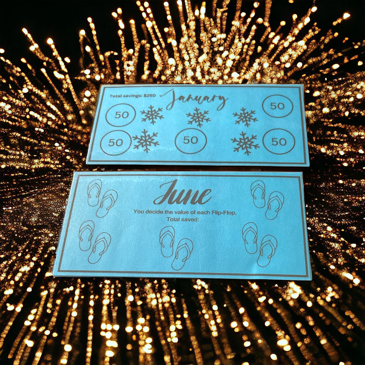 Monthly Savings Challenge for A6 Binder