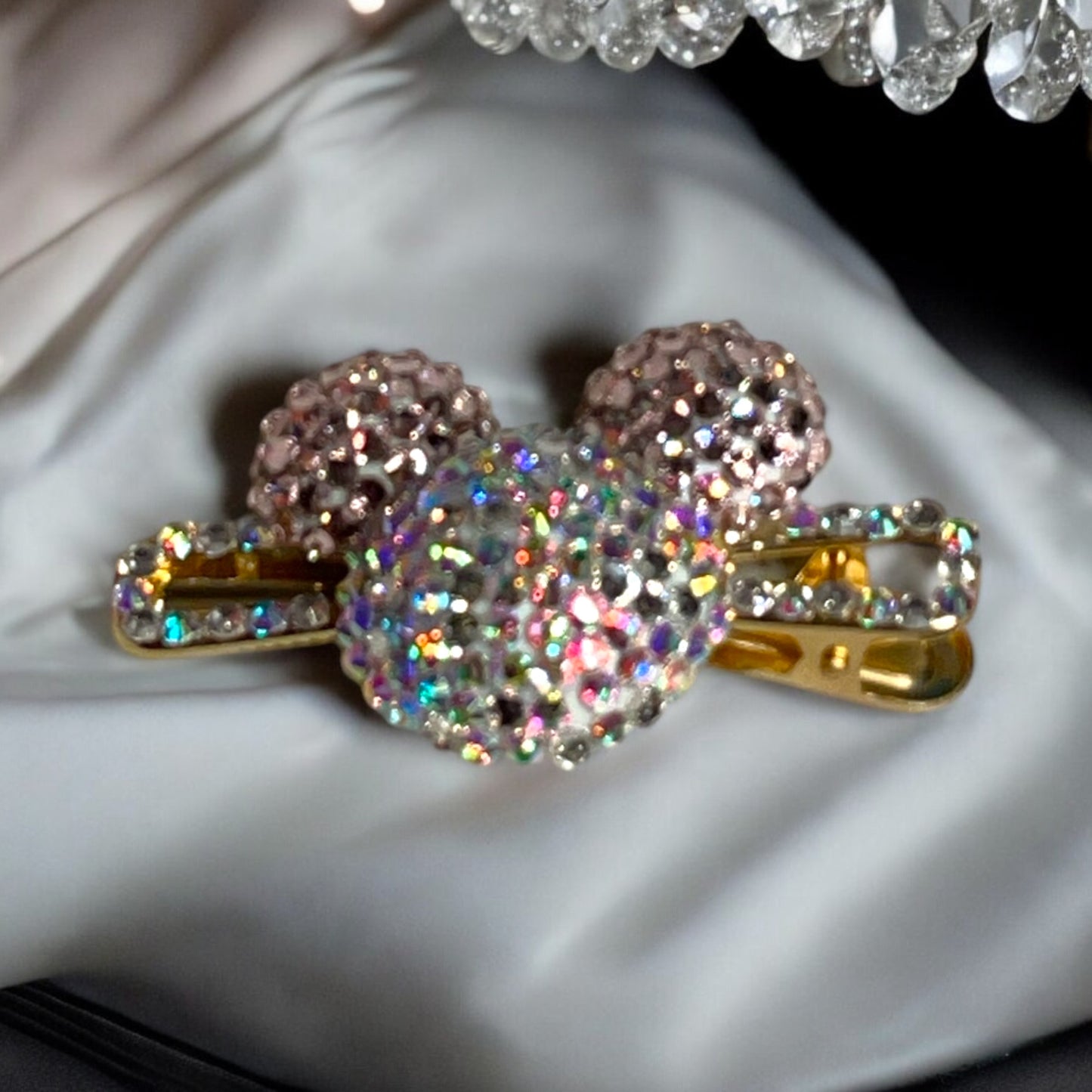 Rhinestone Blinged Hair Clips