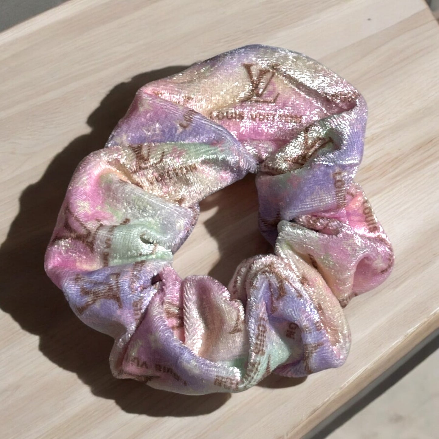 Multi-Color LV Fashion Fluffy Scrunchie