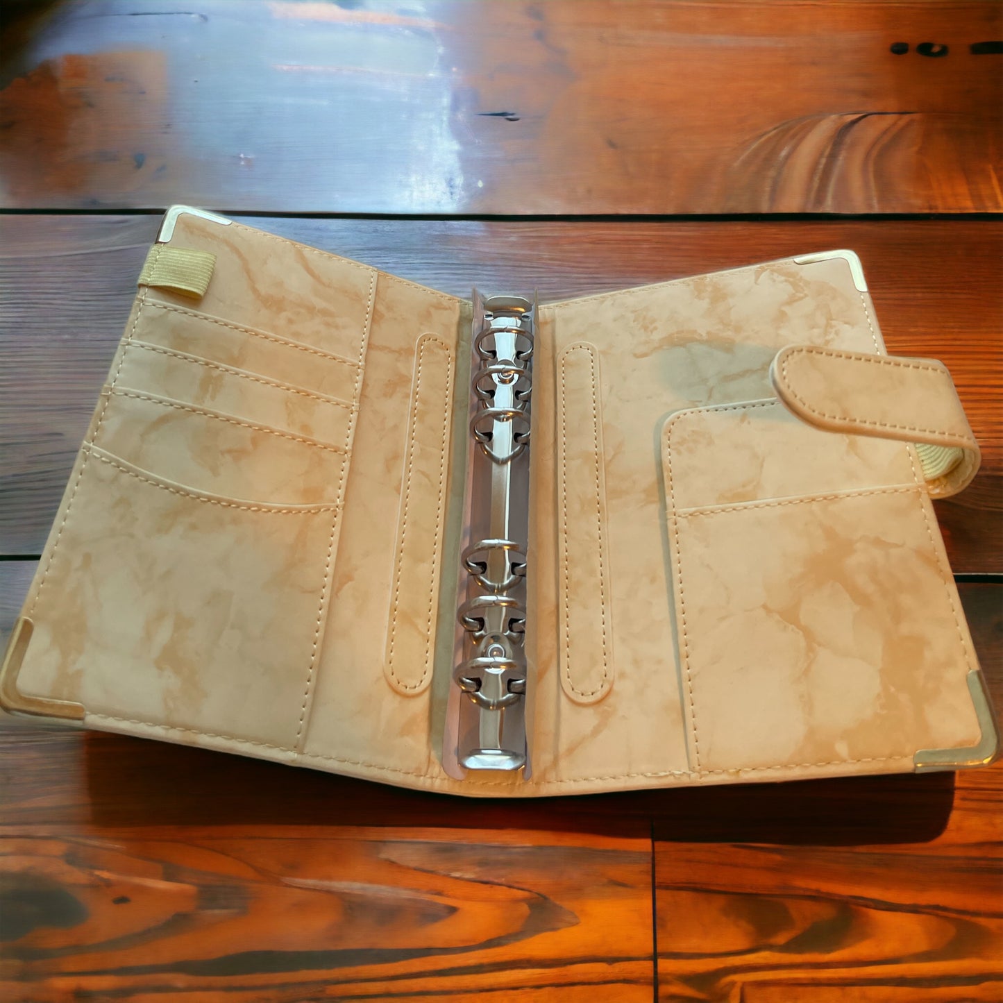Yellow Marble Planner and Budget Binder A6 Size