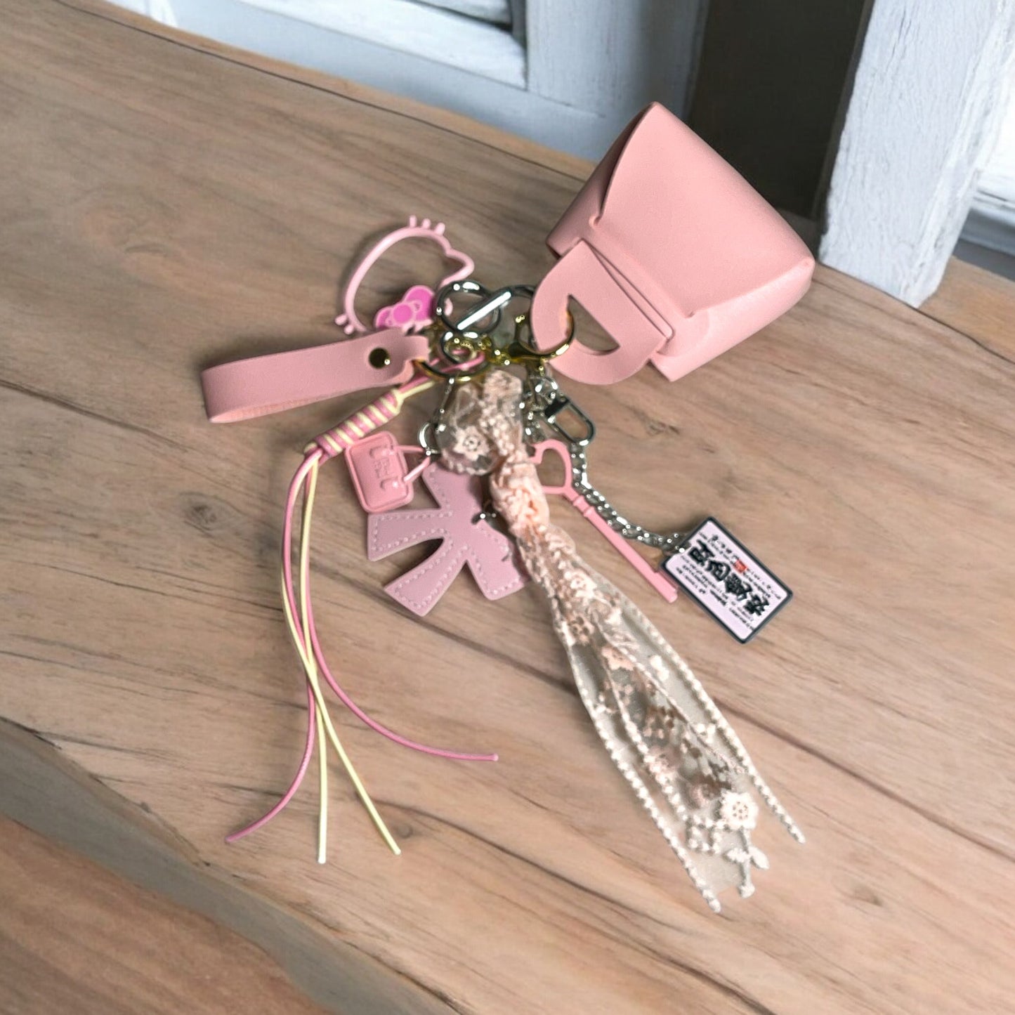 Pink Hello Kitty Keychain