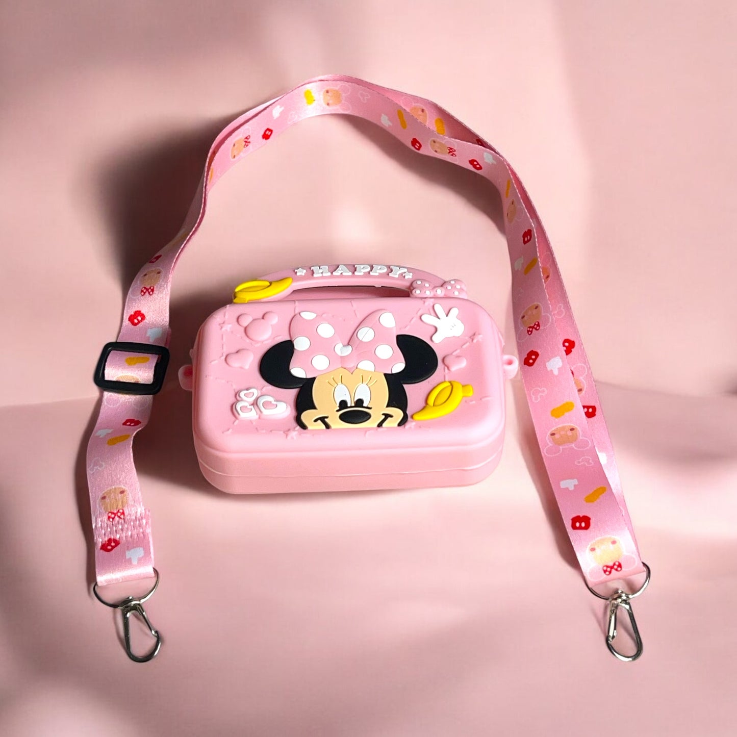 Mouse Silicone Purse Style Bags with Lanyard