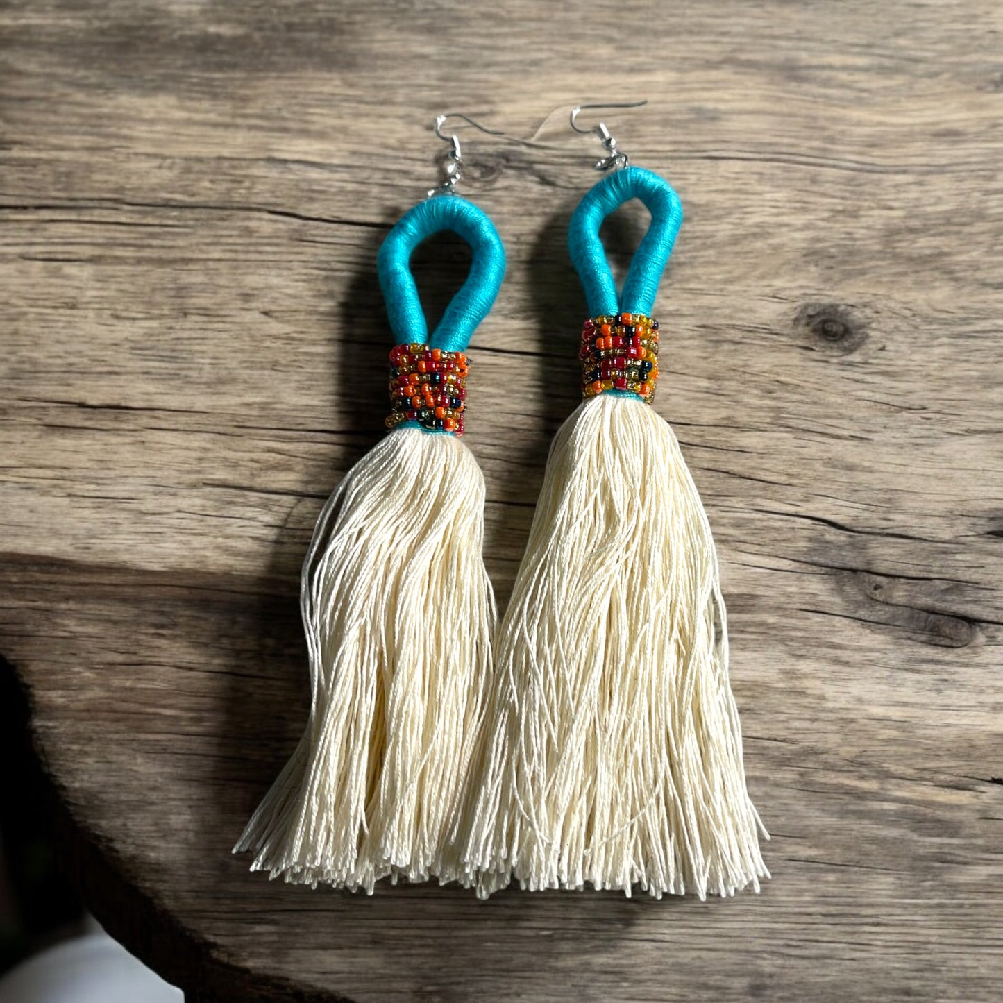 Tassel Beaded Earrings