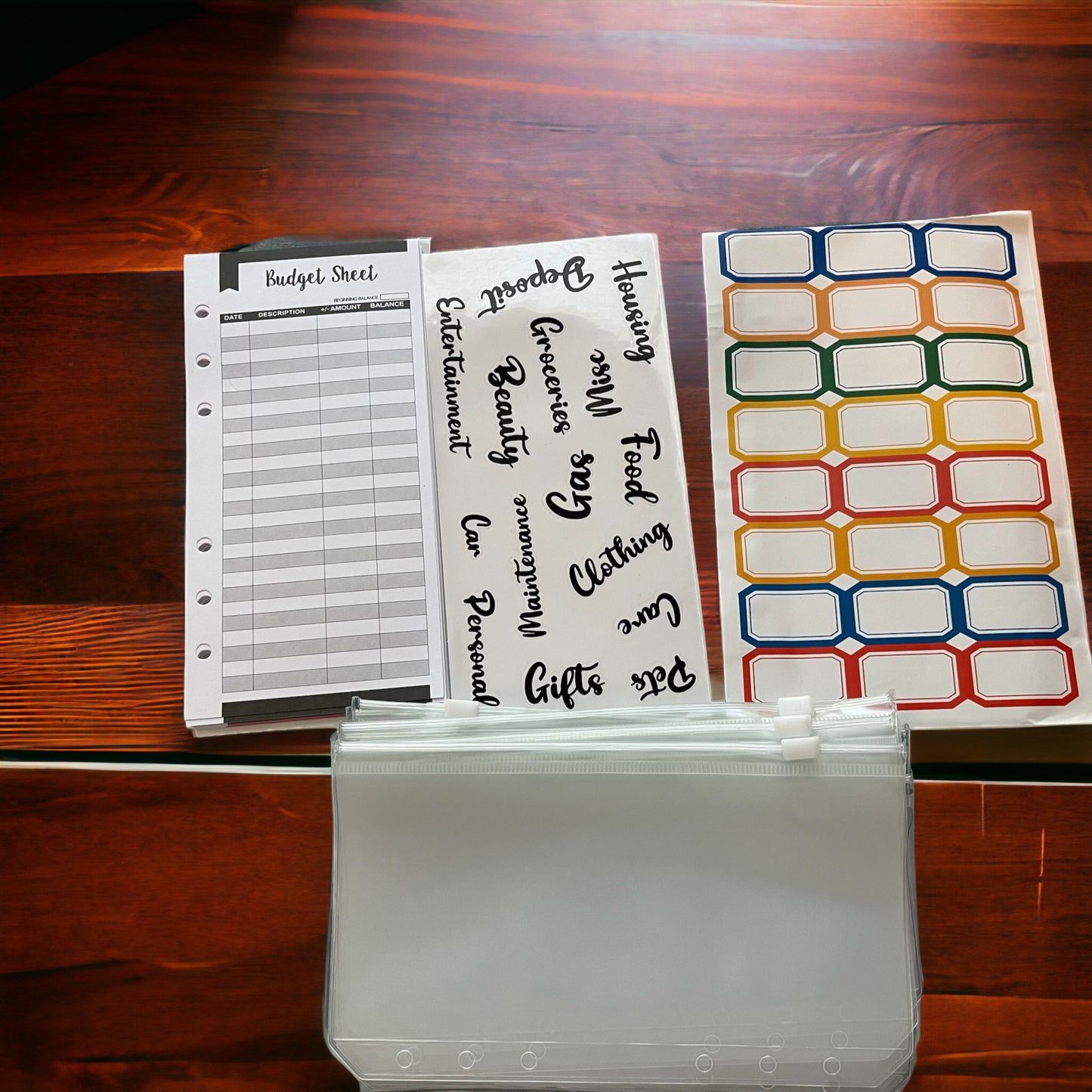 Yellow Marble Planner and Budget Binder A6 Size