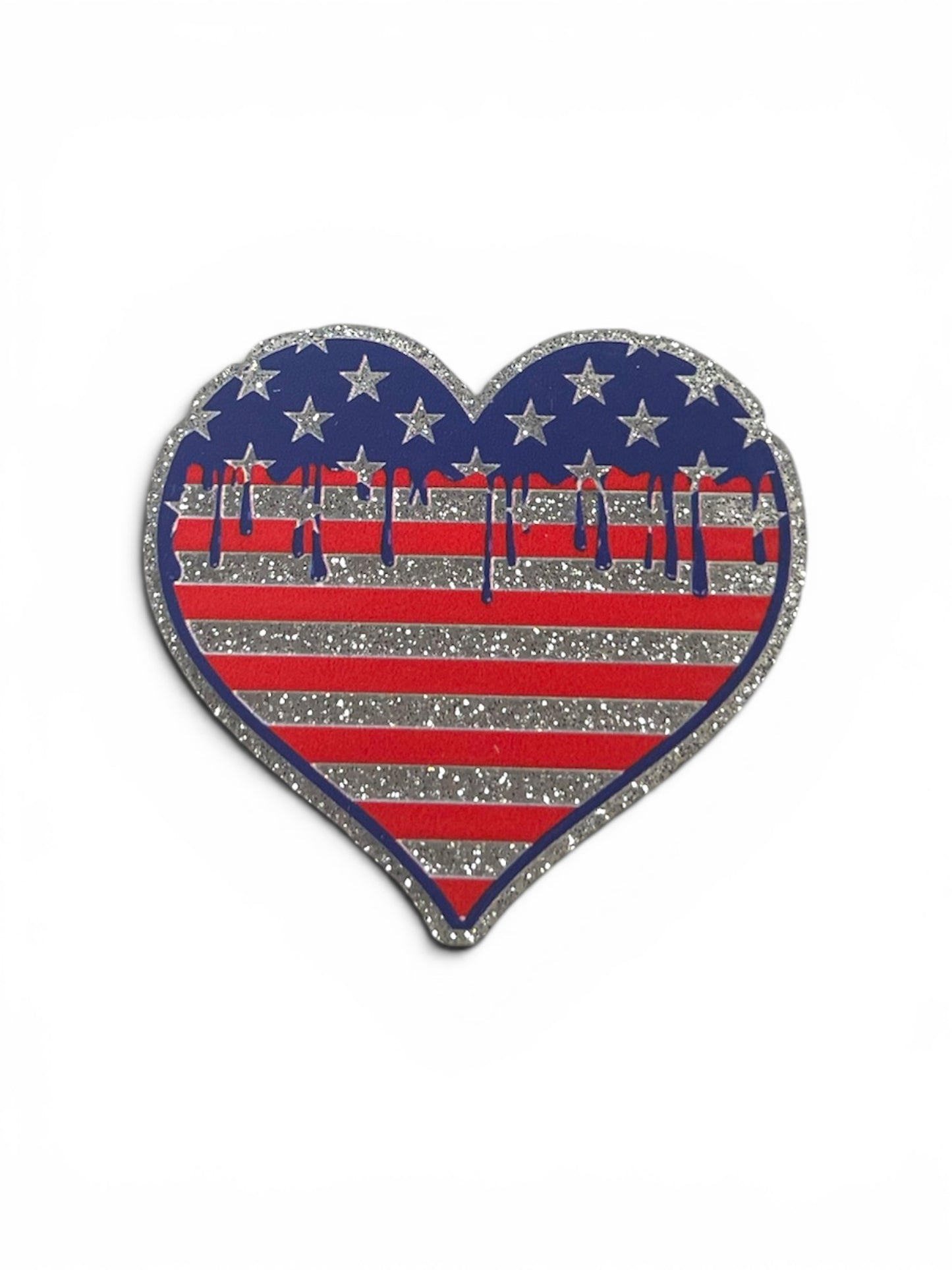 American Flag Heart Phone Grip