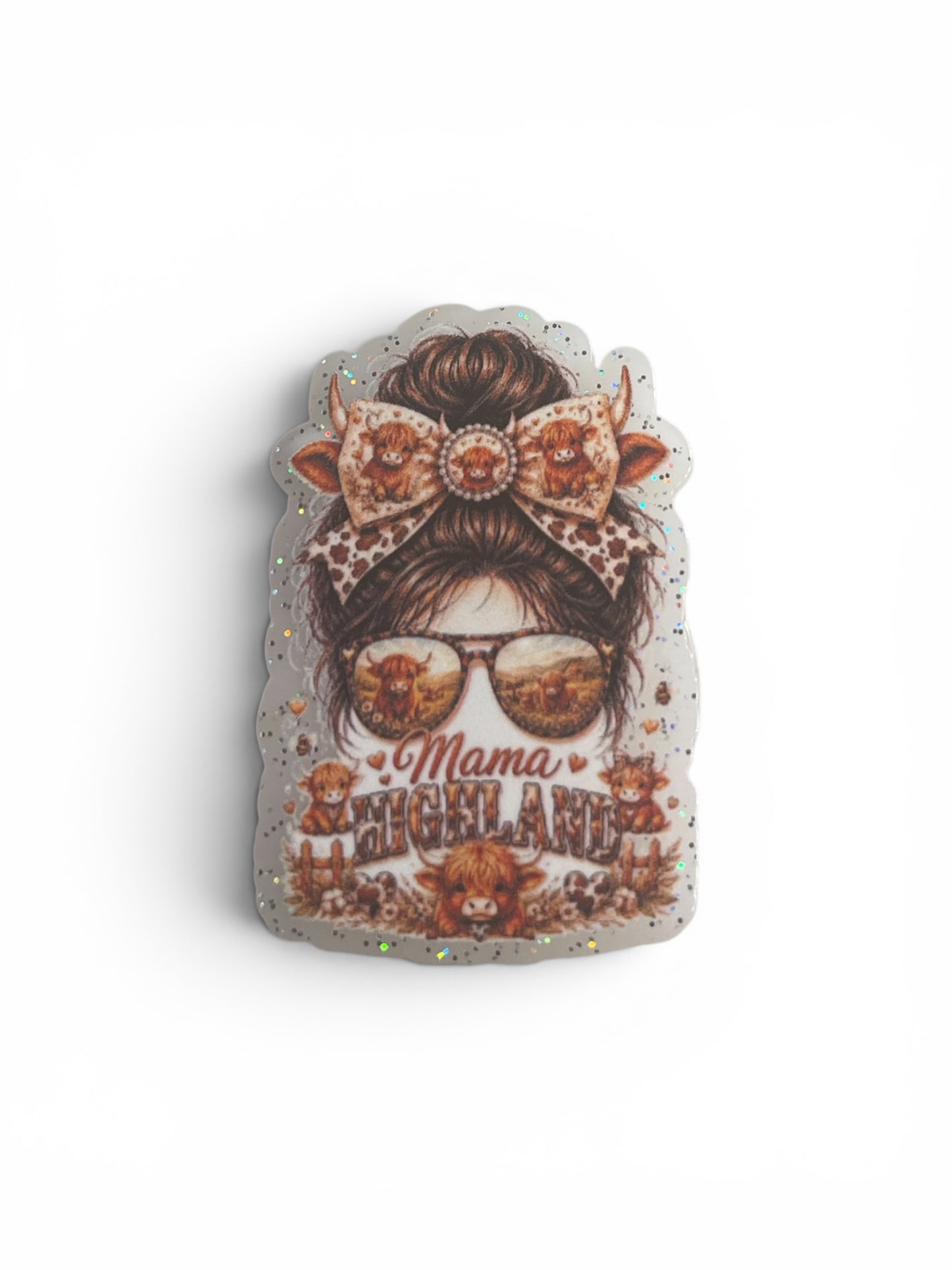 Mama Highland Cow Phone Grip