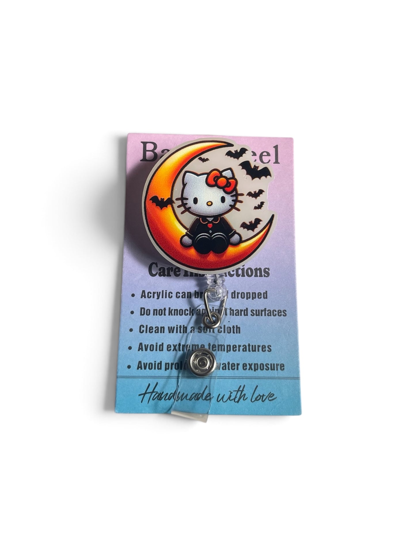 Hello Kitty Moon Glow in the Dark Badge Reel