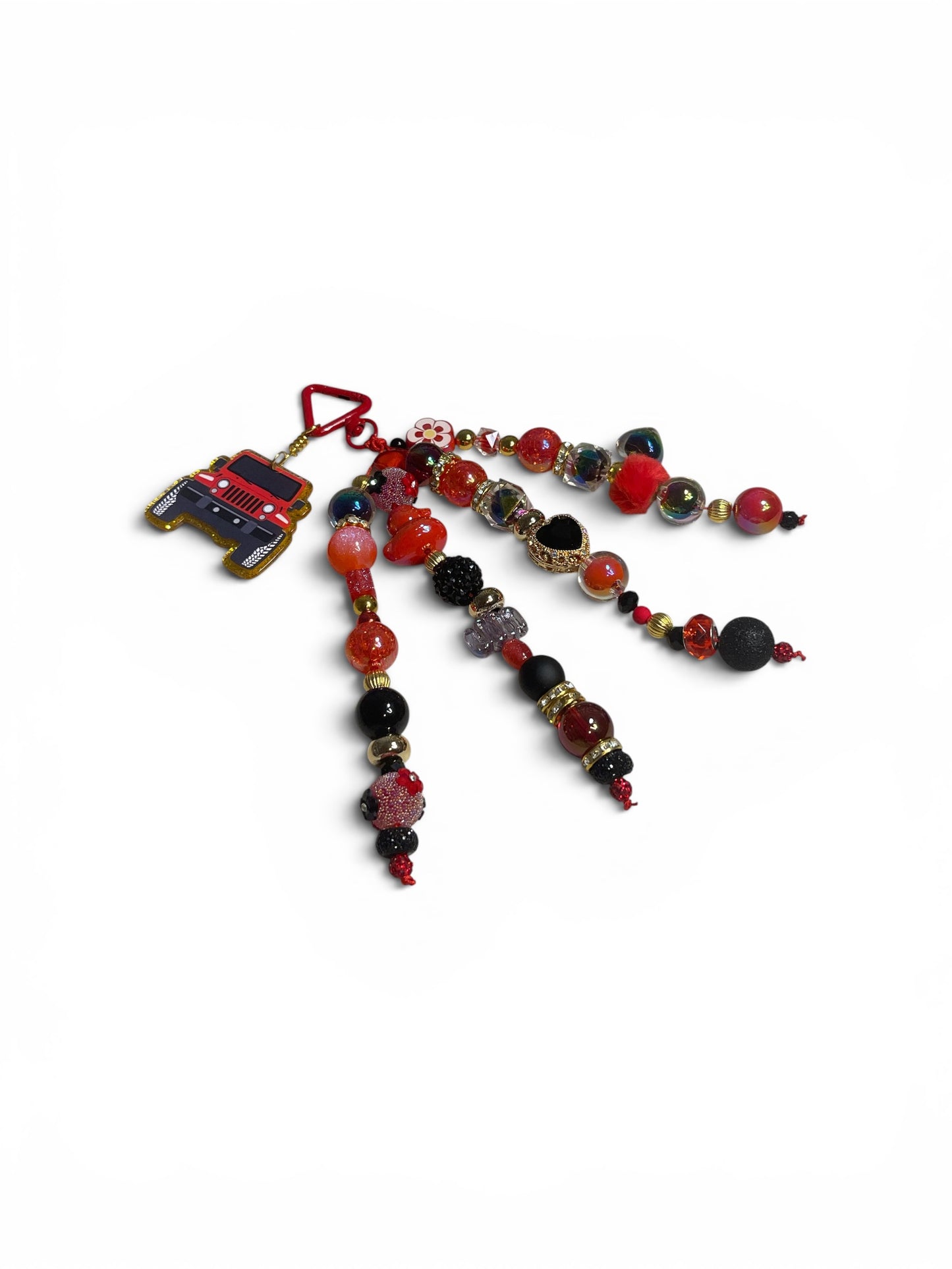Jeep Red and Black Bag Charm
