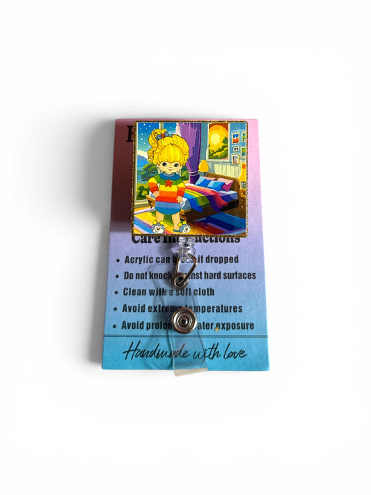 Rainbow Brite Badge Reel