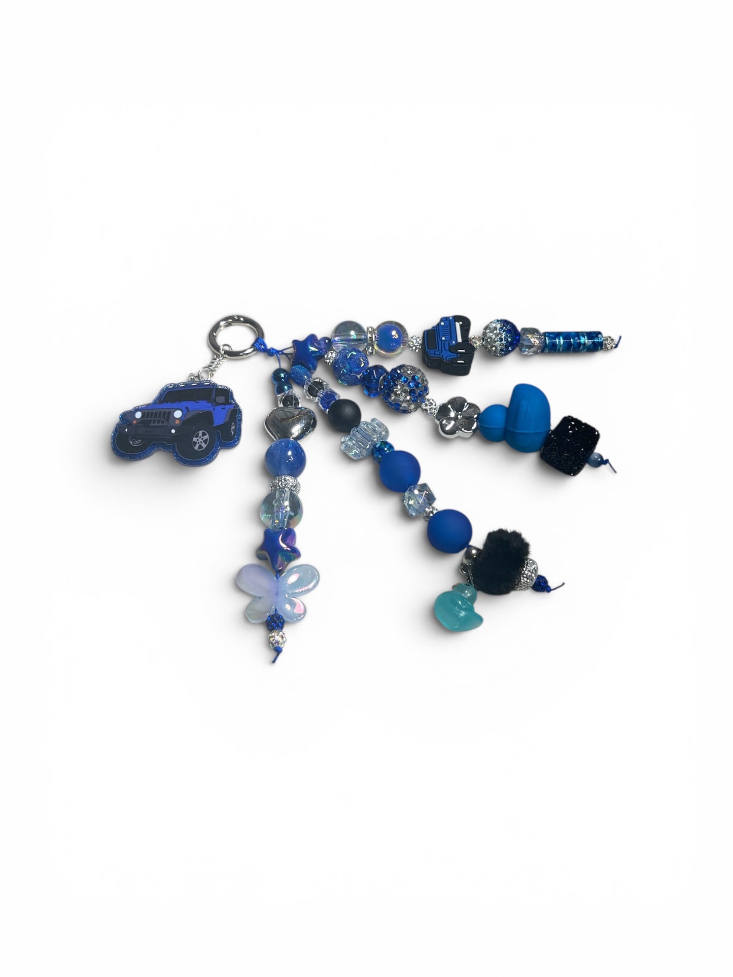 Jeep Blue and Black Bag Charm