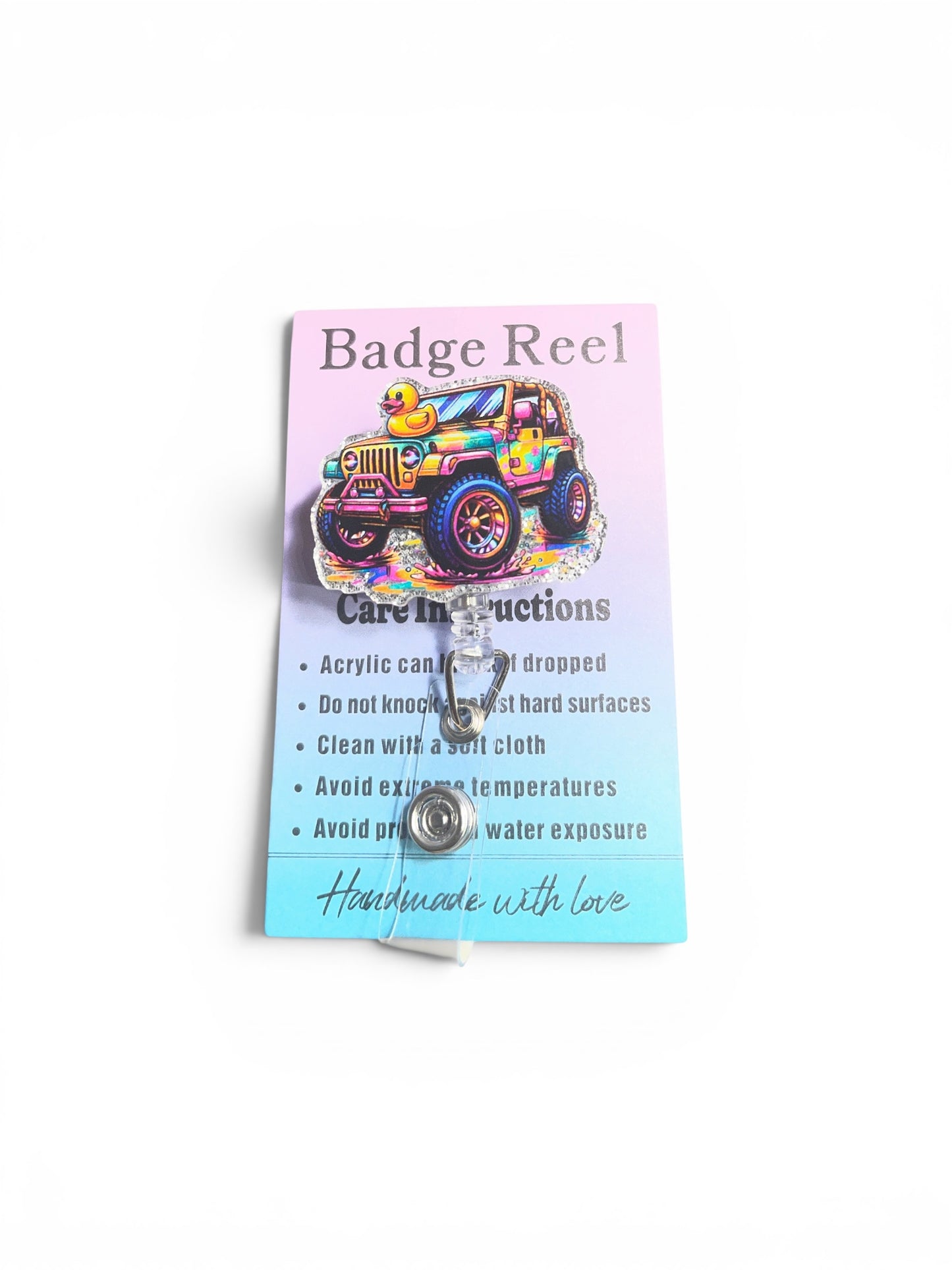Tie Die Jeep Badge Reel