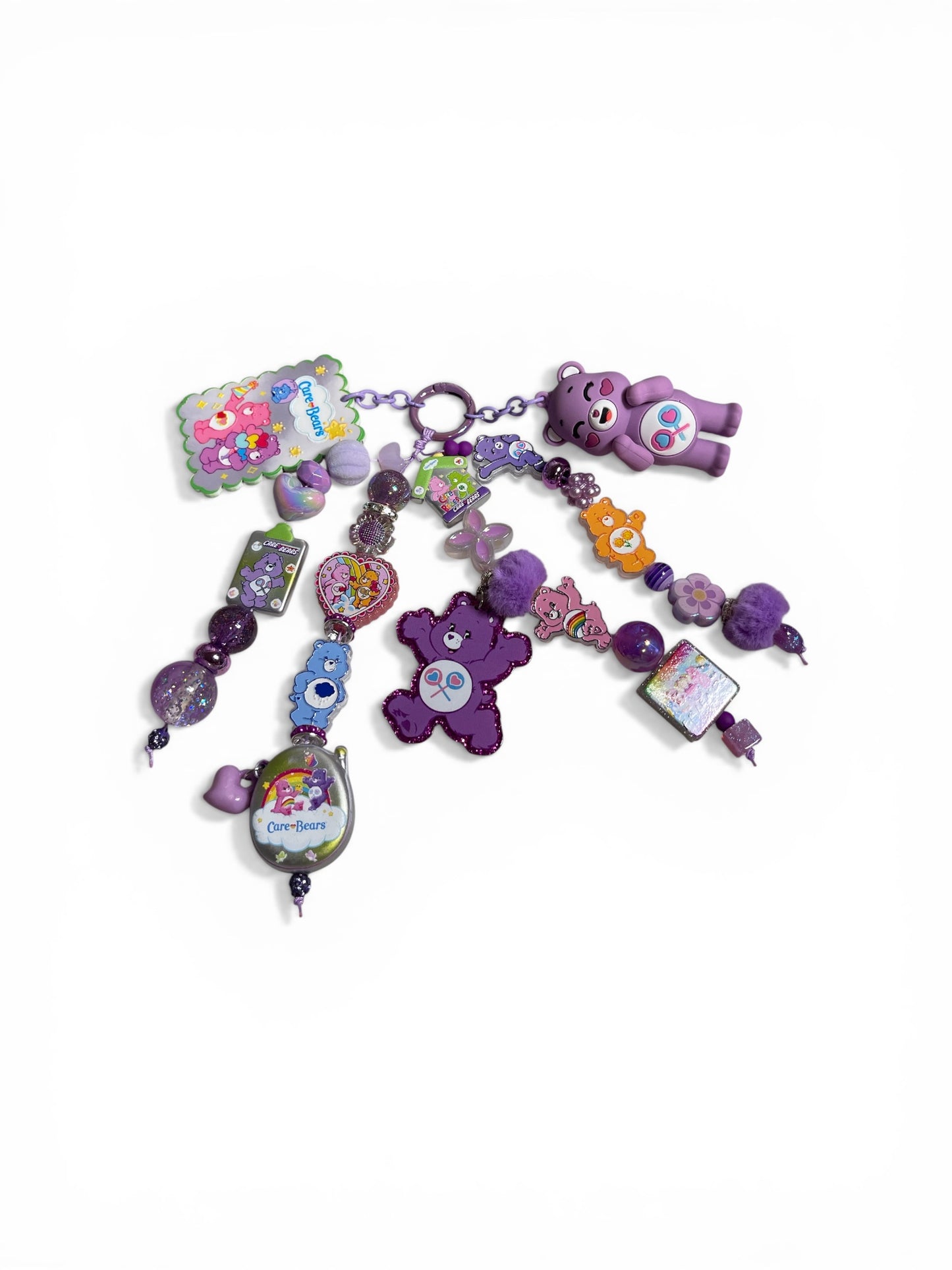 Purple Share Care Bear Bag Charm