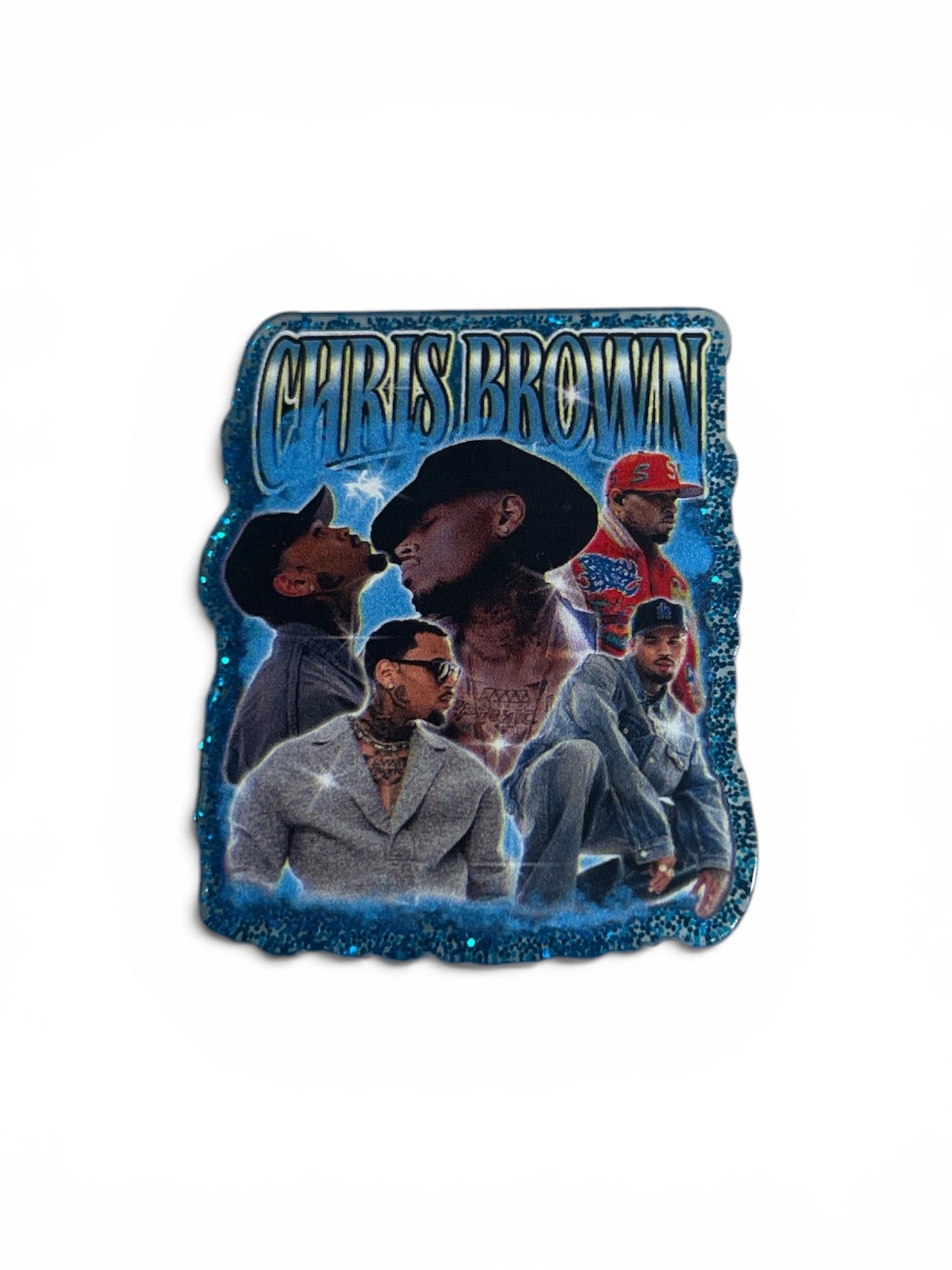 Chris Brown Blue Phone Grip