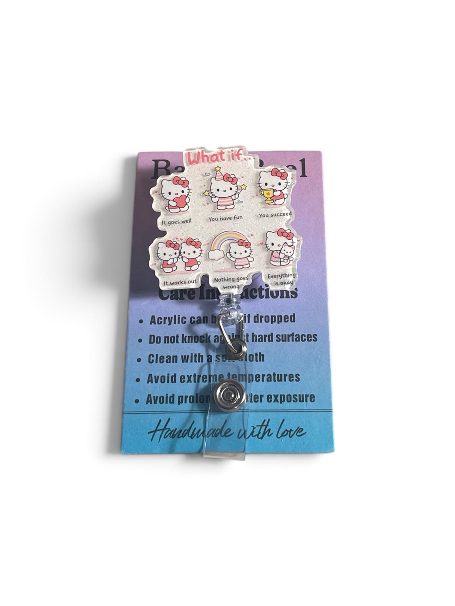 Hello Kitty Strawberry Badge Reel