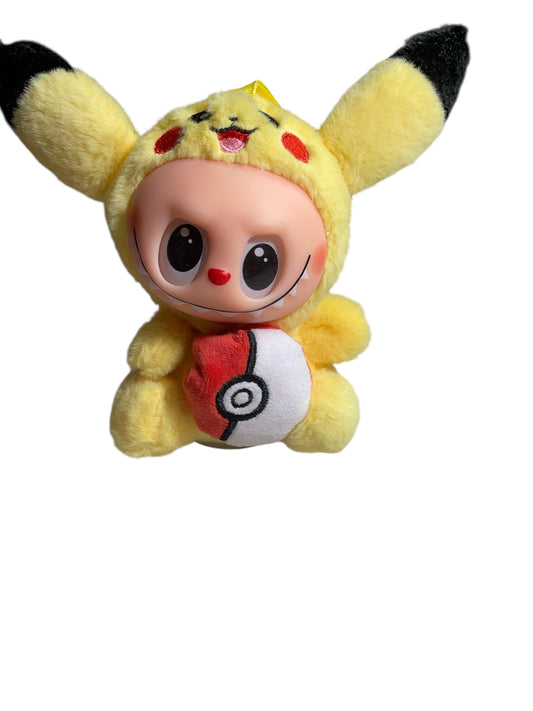 Labubu Dressed as Pikachu