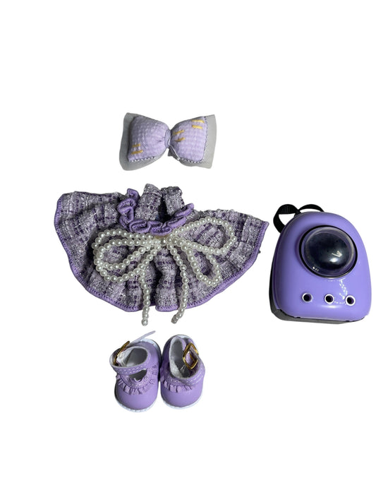 Labubu Purple Dress with Accessories