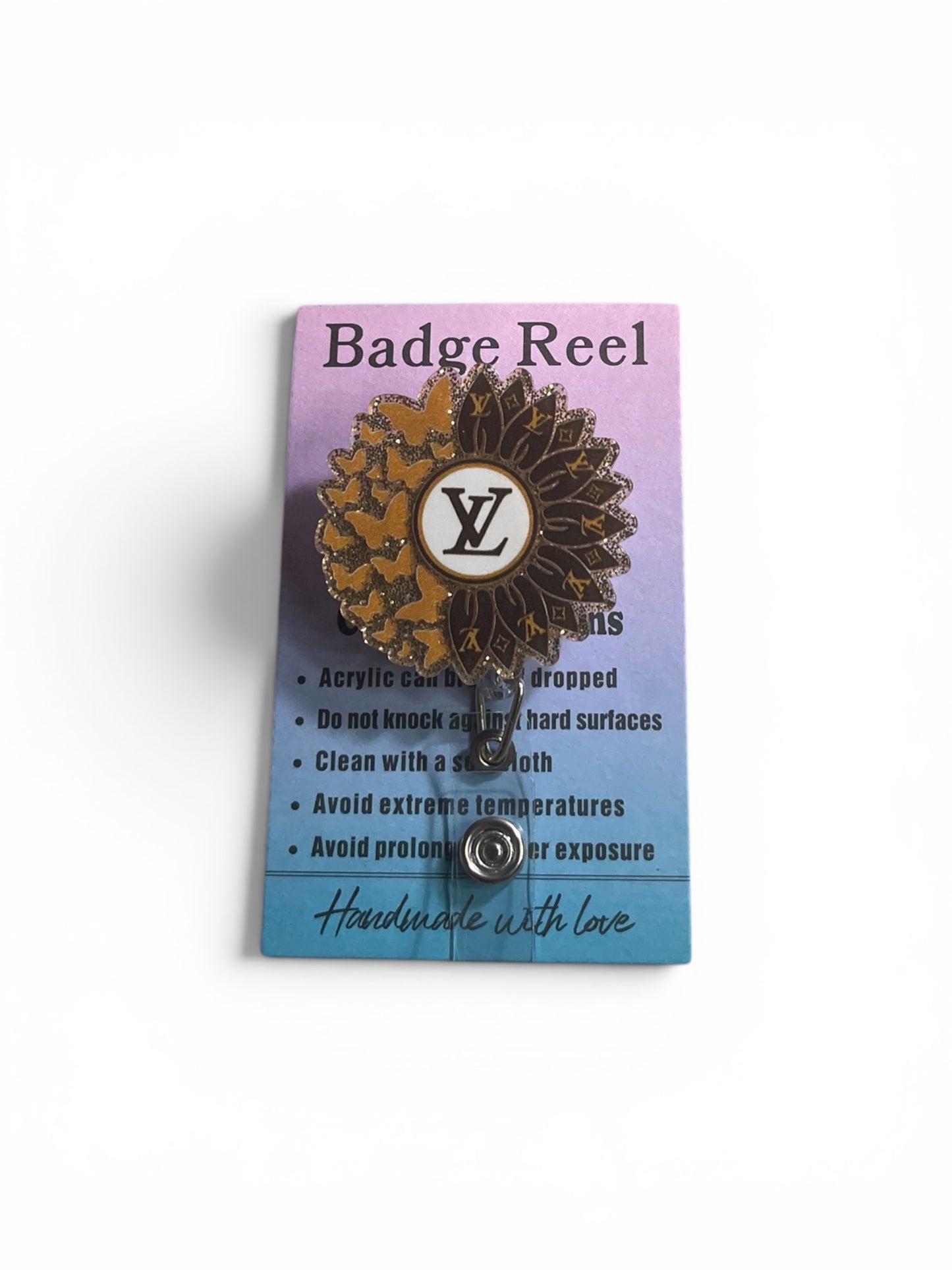 LV Sunflower Badge Reel